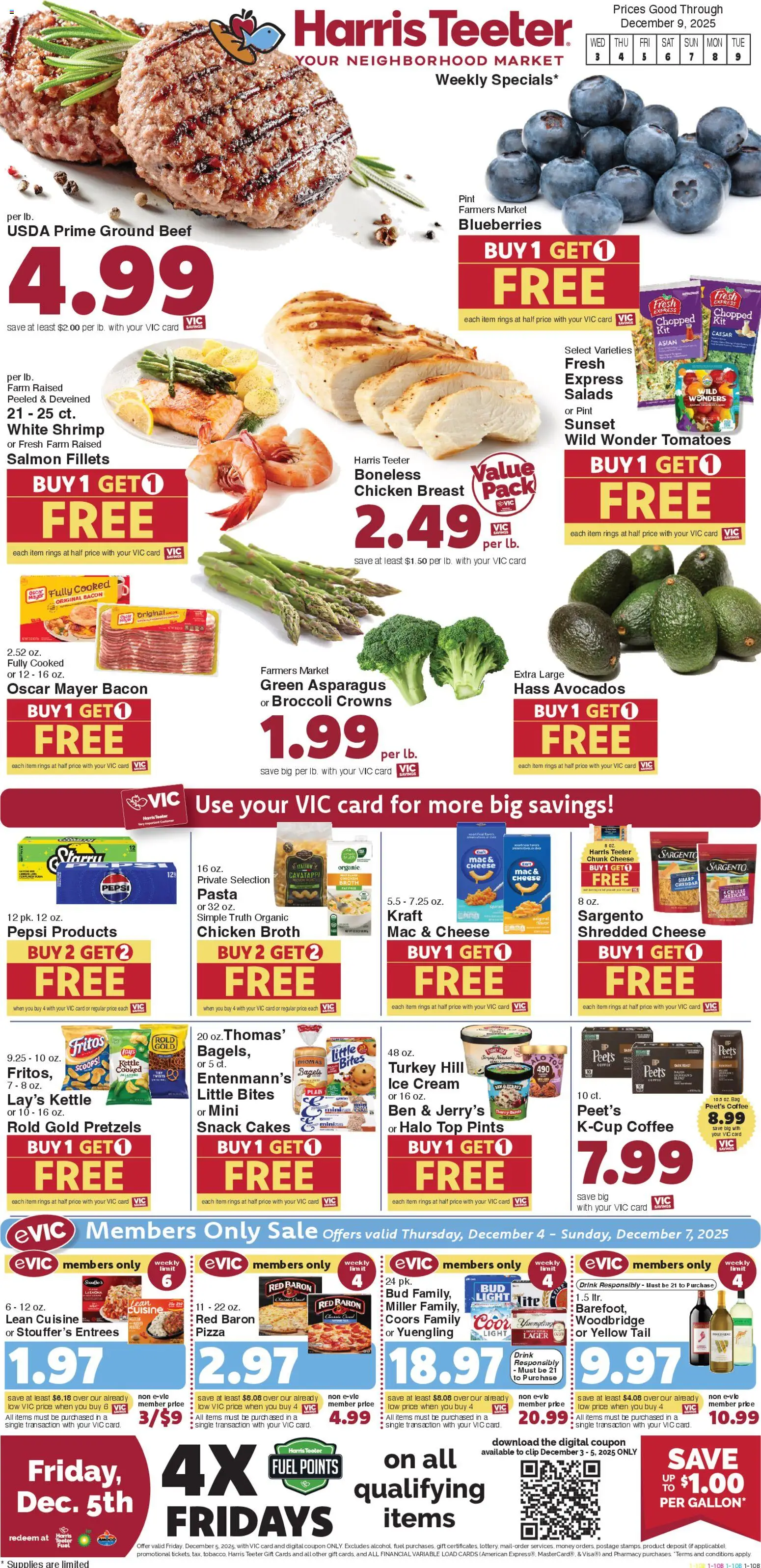 Harris Teeter Weekly Ad - valid from 03.12.2025 | Page: 1 | Products: Press, Asparagus, Crowns, Pasta