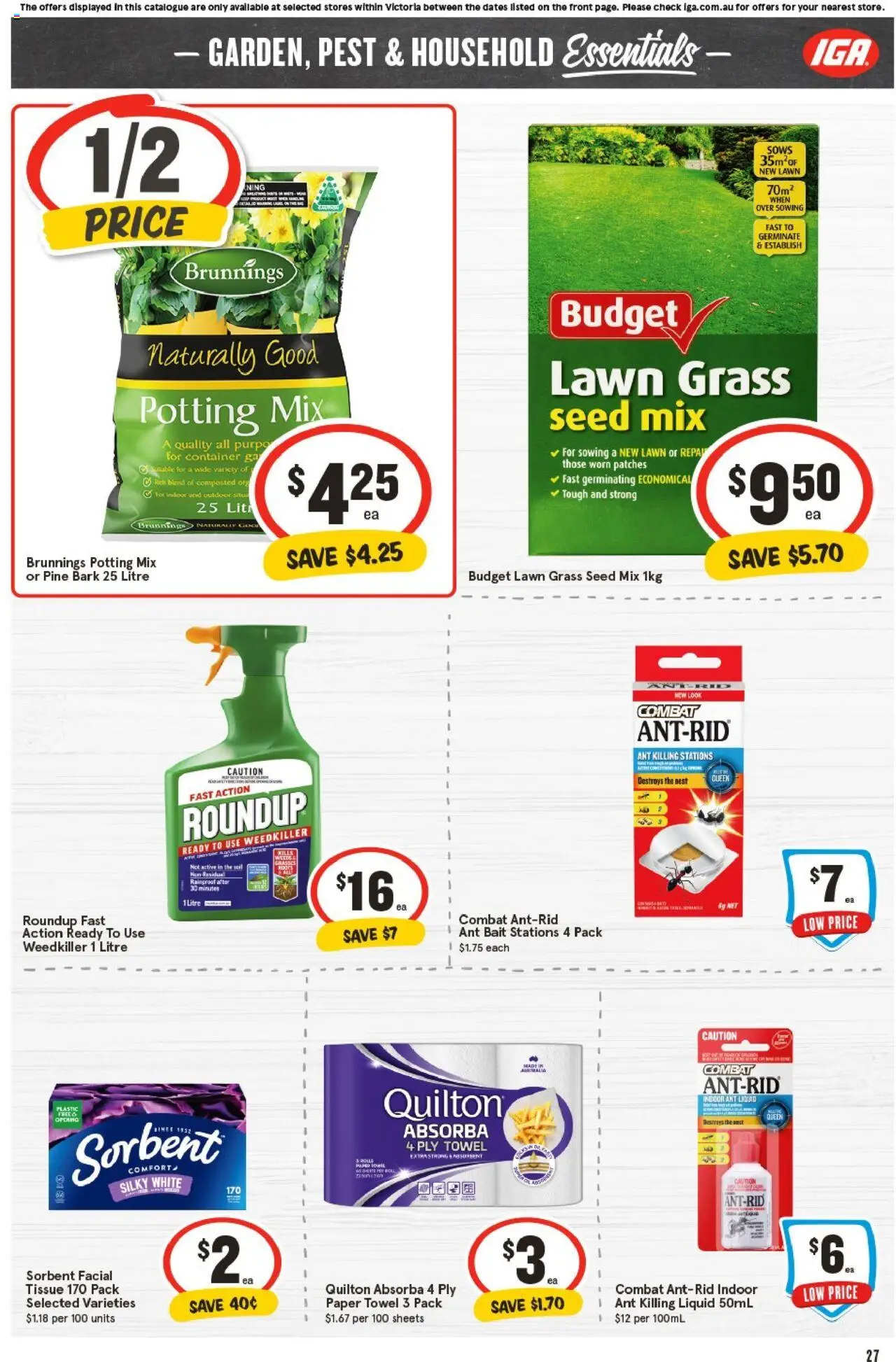IGA catalogue - valid from 01.10.2025 | Page: 29 | Products: Toilet, Cleaner, Stain remover, Laundry
