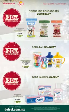 Vista previa de Del Sol y Woolworth catálogo, nuevo folleto de la tienda, válido en México a partir del 11.12.2025 | Página: 44