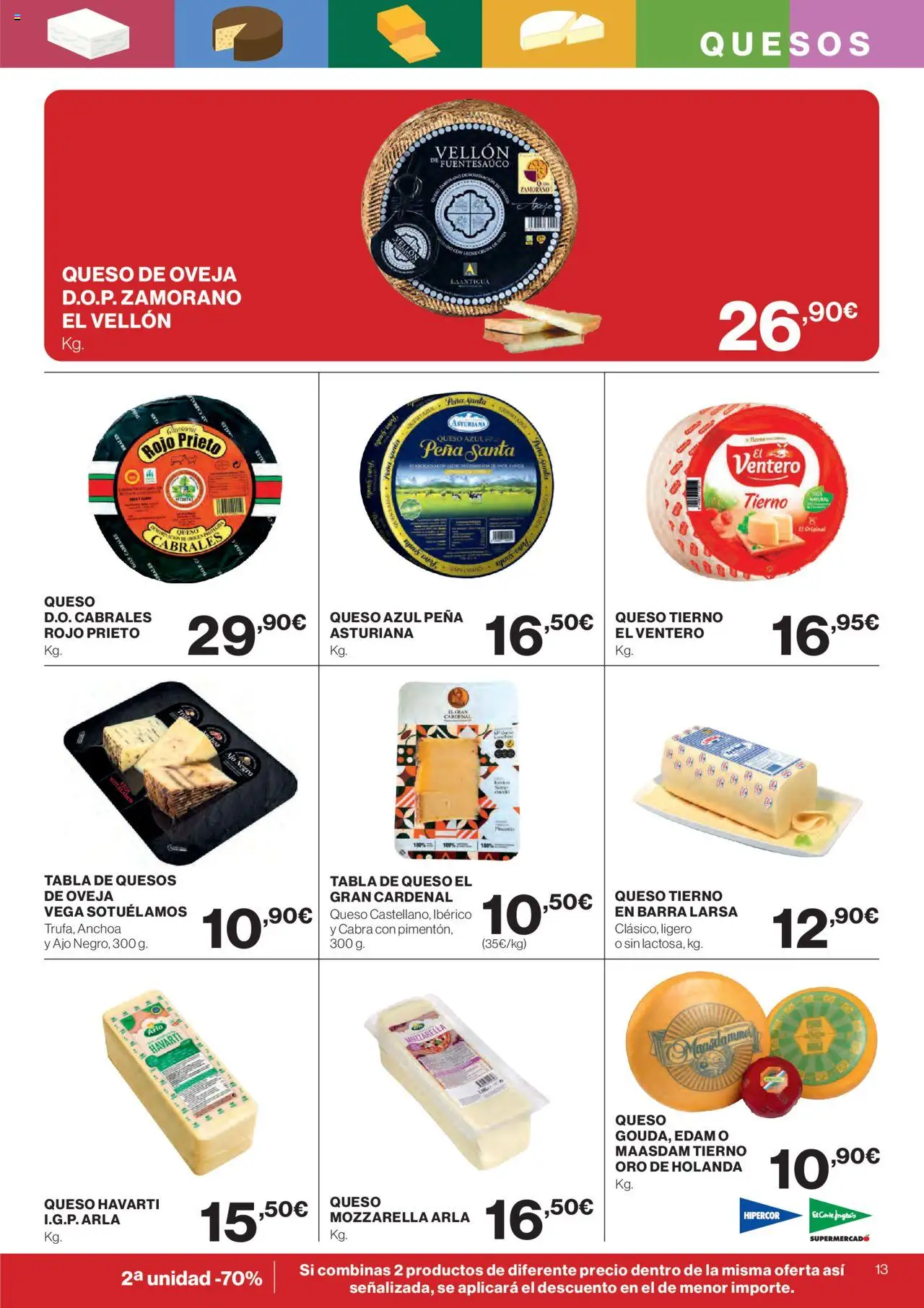 Nuevas ofertas de El Corte Inglés válidas en toda la República Mexicana desde el 25.09.2025. ¡Encuentra las mejores ofertas en El Corte Inglés - Catálogo Que necesitas hoy! | Página: 13 | Productos: Ajo, Queso, Barra
