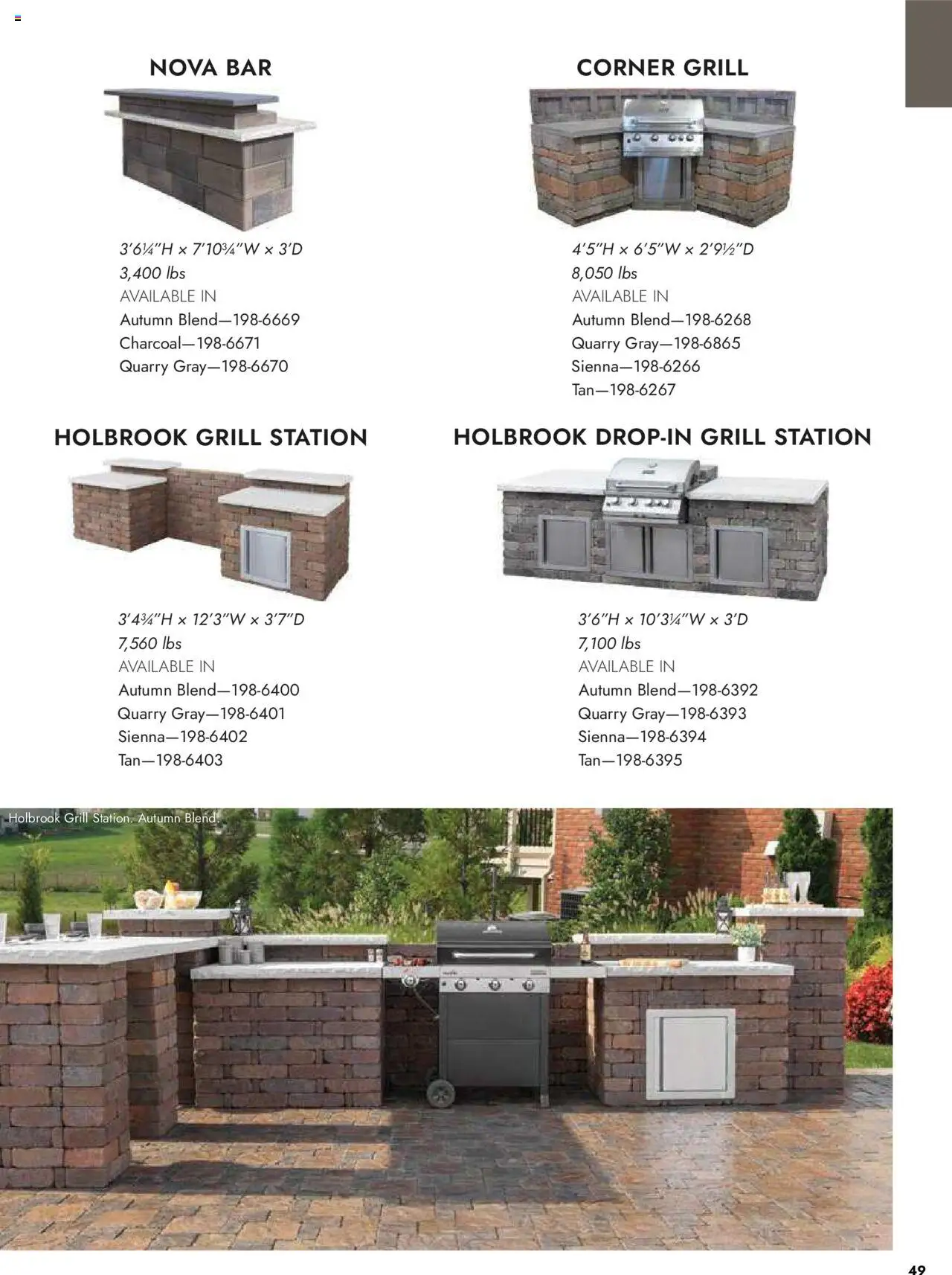 Menards Outdoor Living Block Projects & Bundles - valid from 13.03.2025 | Page: 49 | Products: Grill