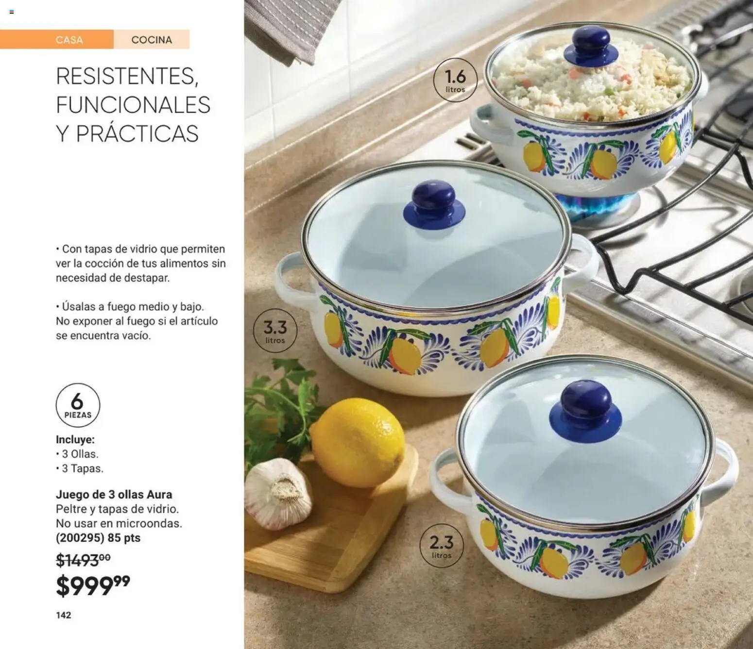 Nuevas ofertas de AVON válidas en toda la República Mexicana desde el 20.12.2025. ¡Encuentra las mejores ofertas en AVON Casa & Estilo 1 2026! | Página: 144 | Productos: Juego, Cocina