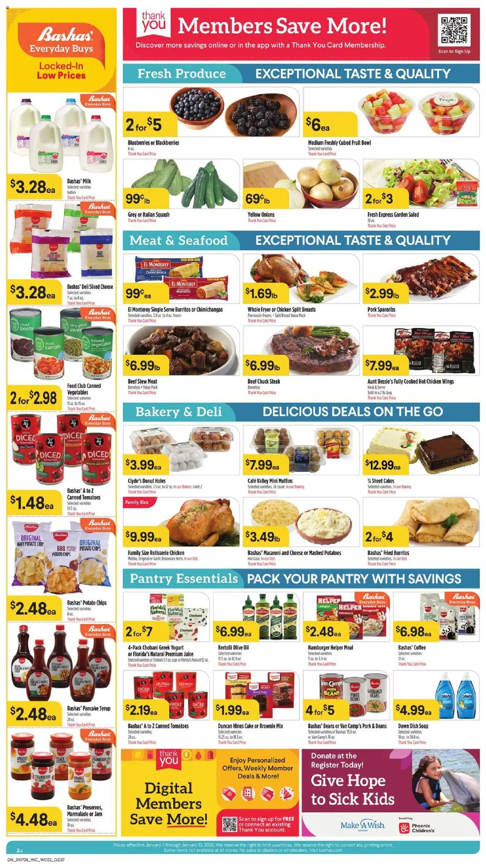 Basha's Dine - valid from 07.01.2026 | Page: 2 | Products: Coffee, Juice, Vegetables, Sheet