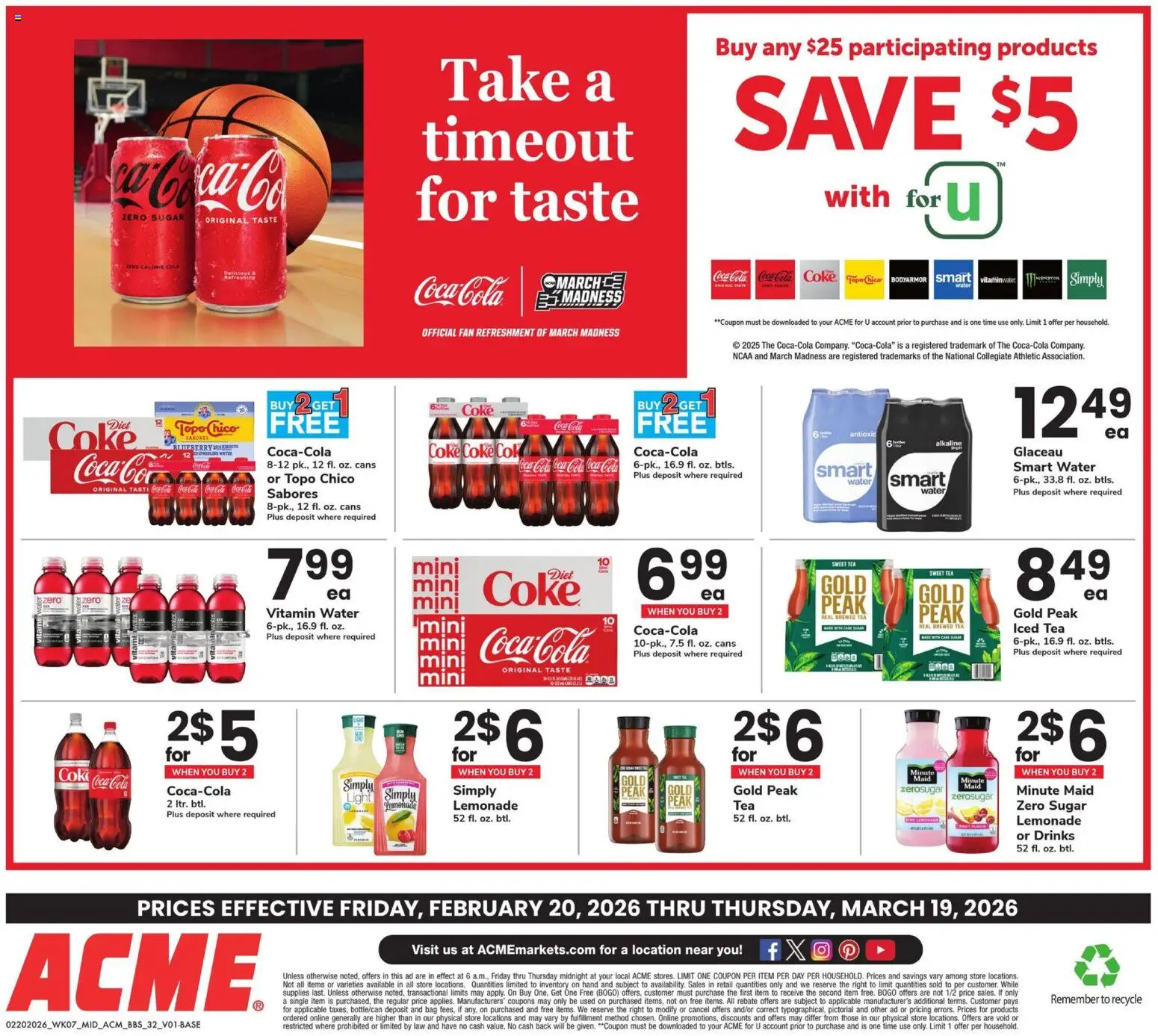 Acme Big Book of Savings - valid from 20.02.2026 | Page: 32 | Products: Vitamin, Tea, Water, Bag