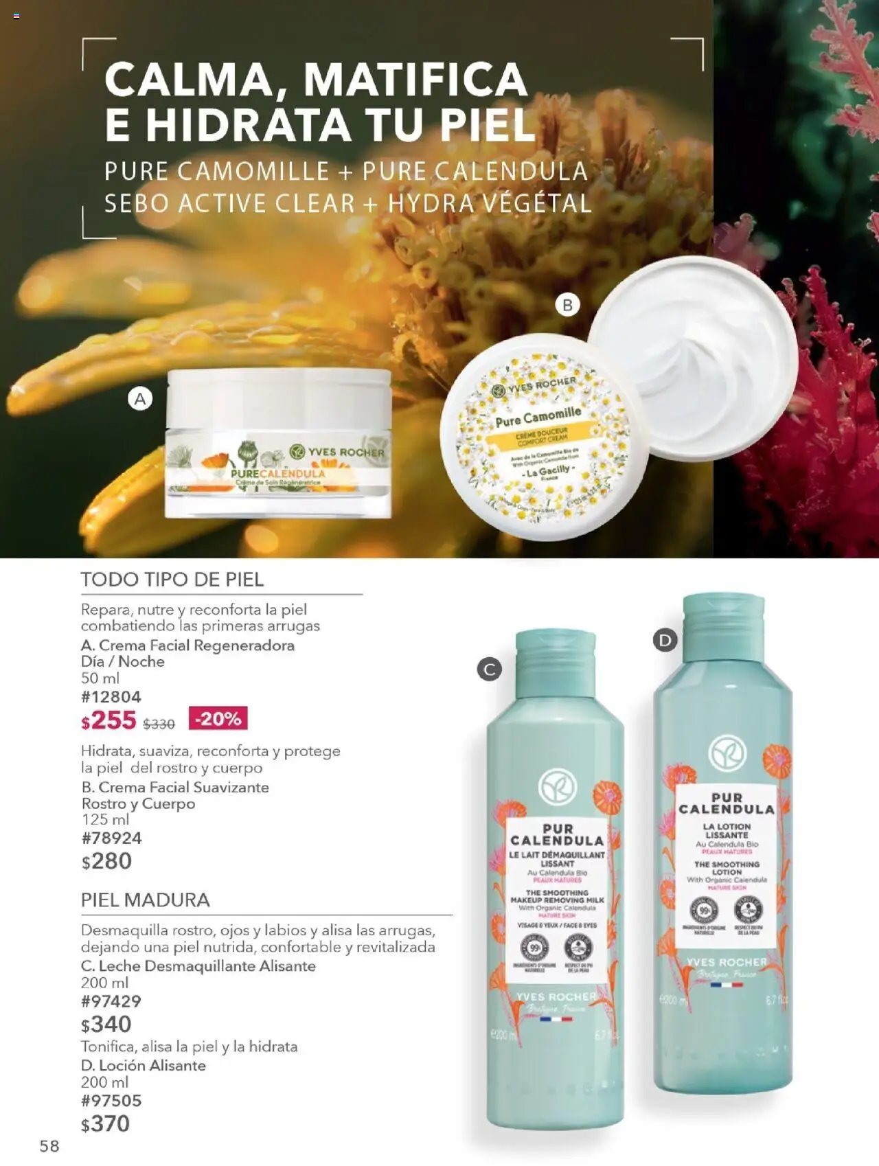 Nuevas ofertas de Yves Rocher válidas en toda la República Mexicana desde el 28.10.2025. ¡Encuentra las mejores ofertas en Yves Rocher - Campaña 15 2025! | Página: 58 | Productos: Crema, Leche desmaquillante, Desmaquillante, Leche
