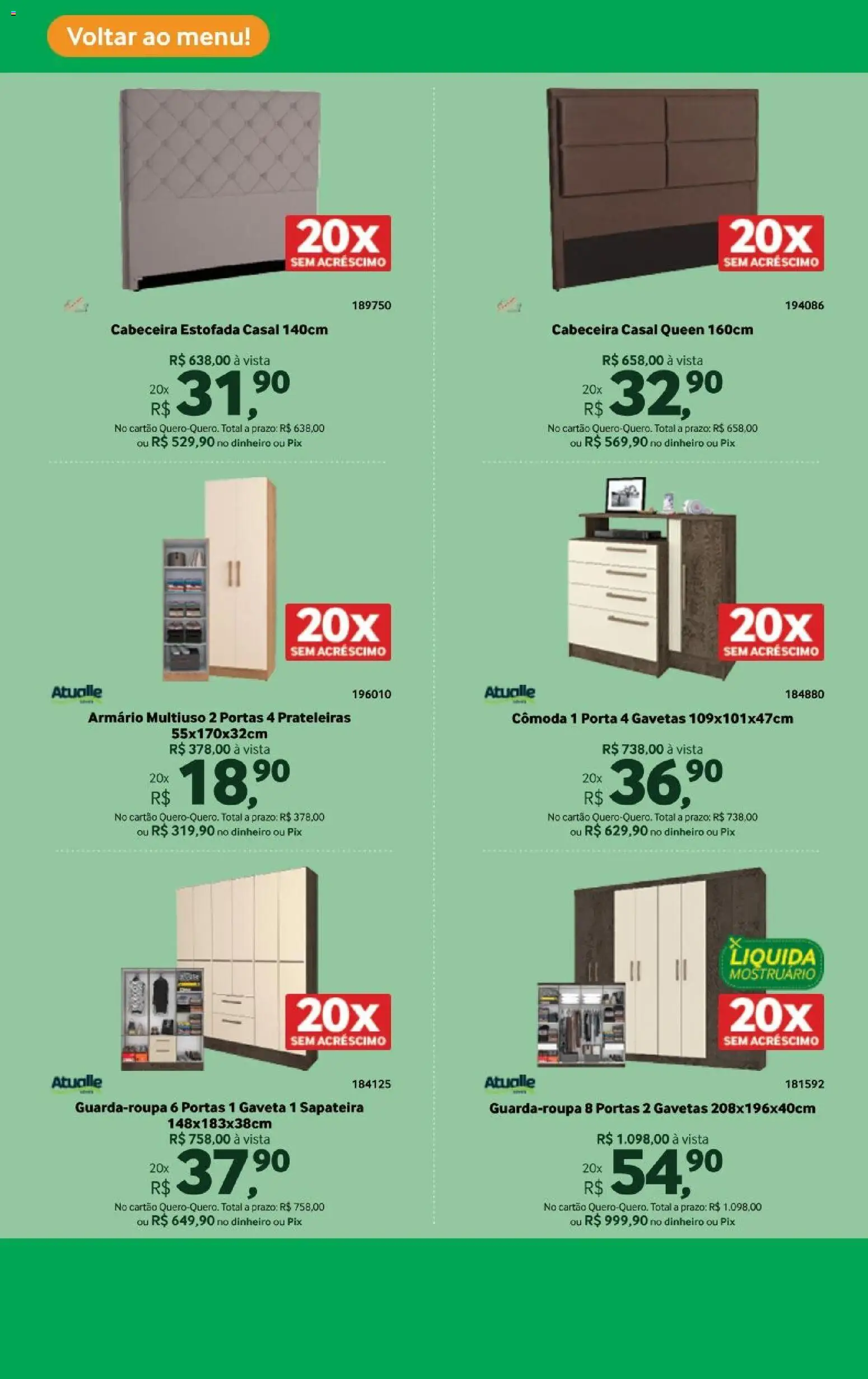 Lojas Quero-Quero Folheto - válido de 16.03.2026 | Página: 11 | Produtos: Porta, Sapateira, Cômoda, Armário