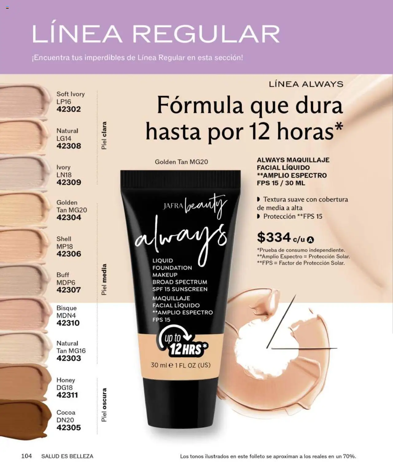 Nuevas ofertas de JAFRA válidas en toda la República Mexicana desde el 01.06.2025. ¡Encuentra las mejores ofertas en JAFRA catálogo! | Página: 104 | Productos: Maquillaje
