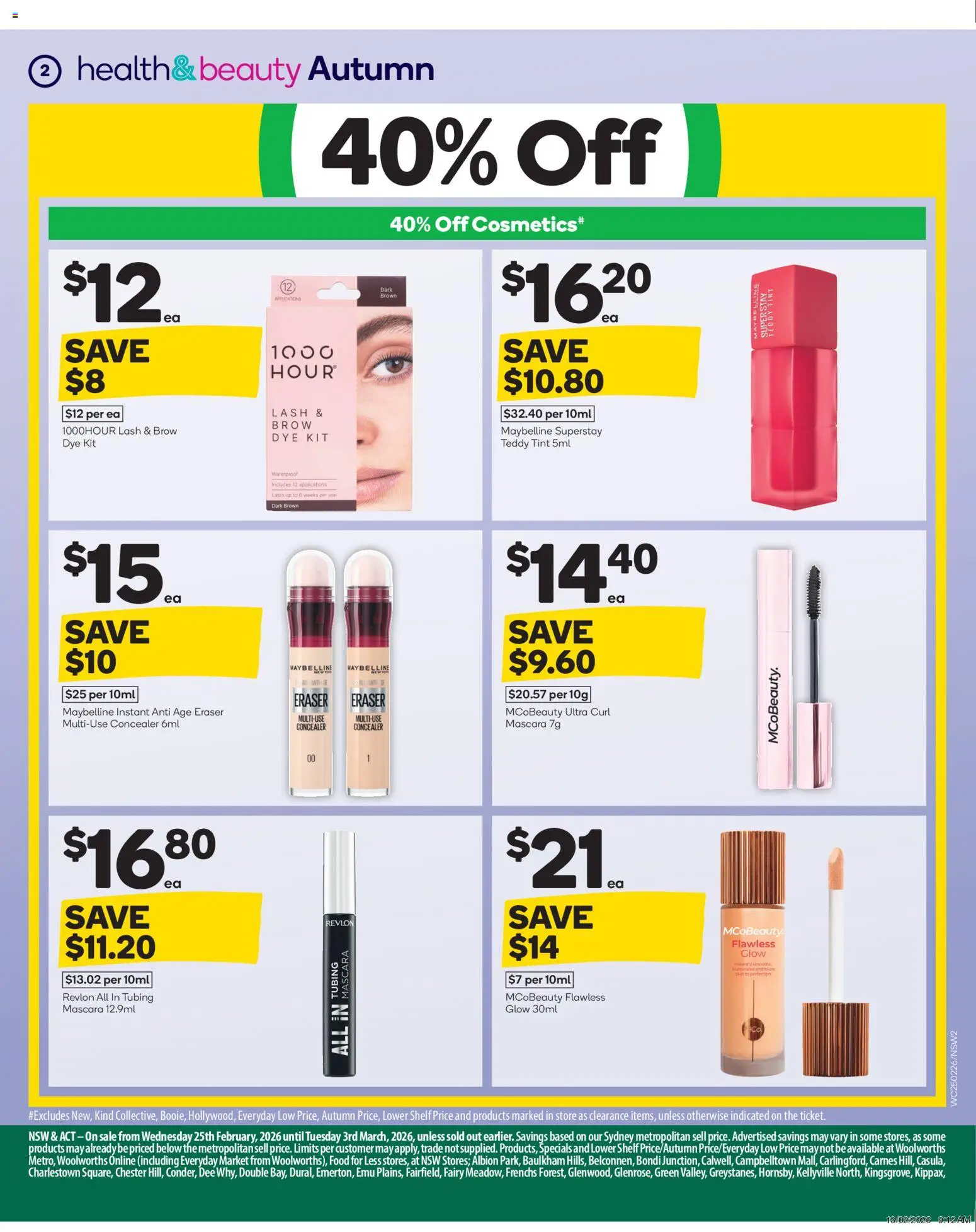 Woolworths catalogue - valid from 25.02.2026 | Page: 3 | Products: Shelf, Concealer, Mascara