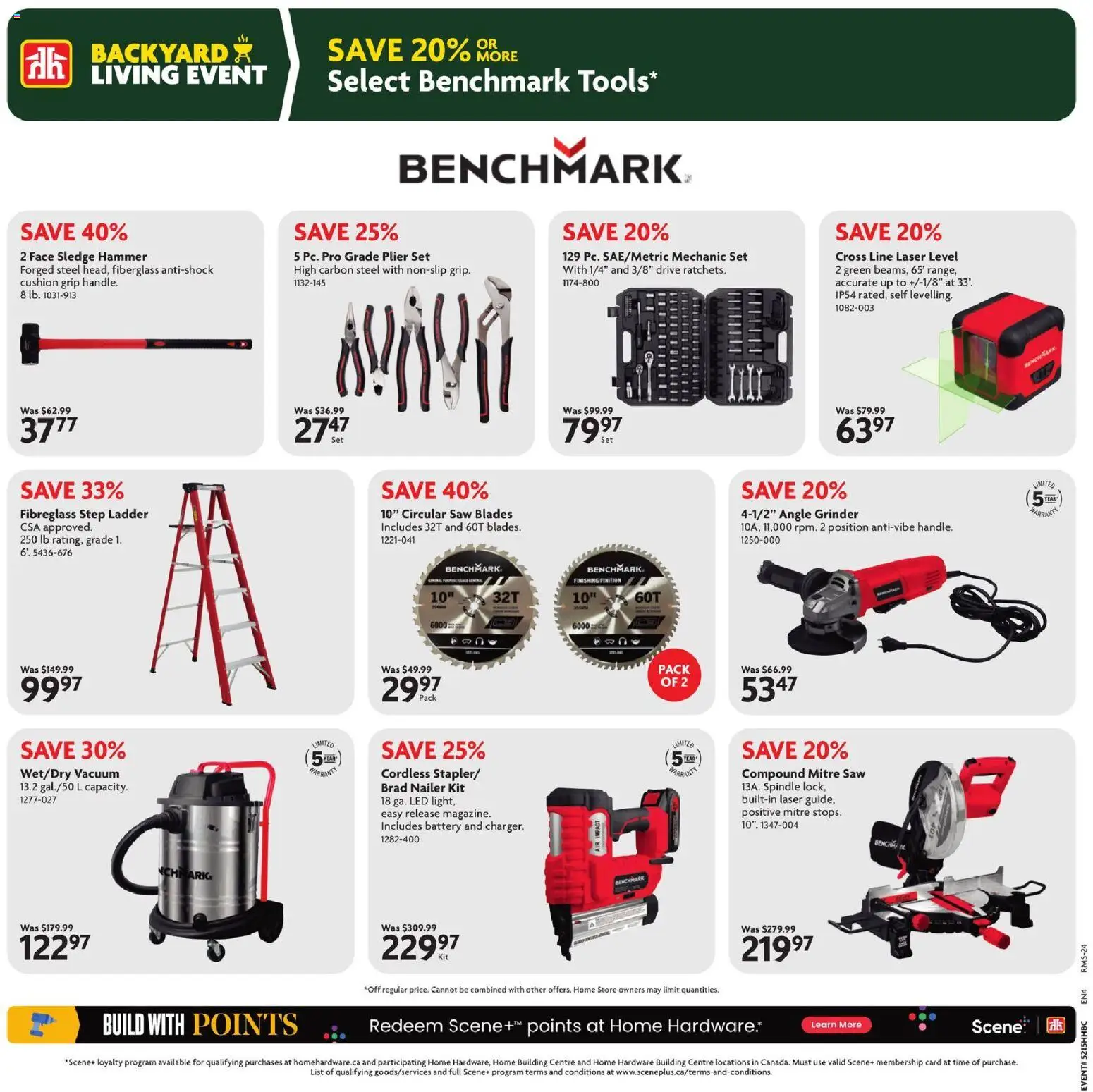 Home Hardware flyer valid from 09.04.2026 | Page: 26 | Products: Grinder, Battery