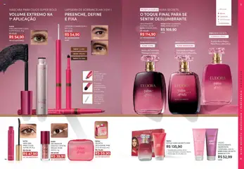 Eudora Folheto - válido de 06.08.2025 | Página: 28 | Produtos: Pera, Pêssego, Máscara para cílios, Desodorante