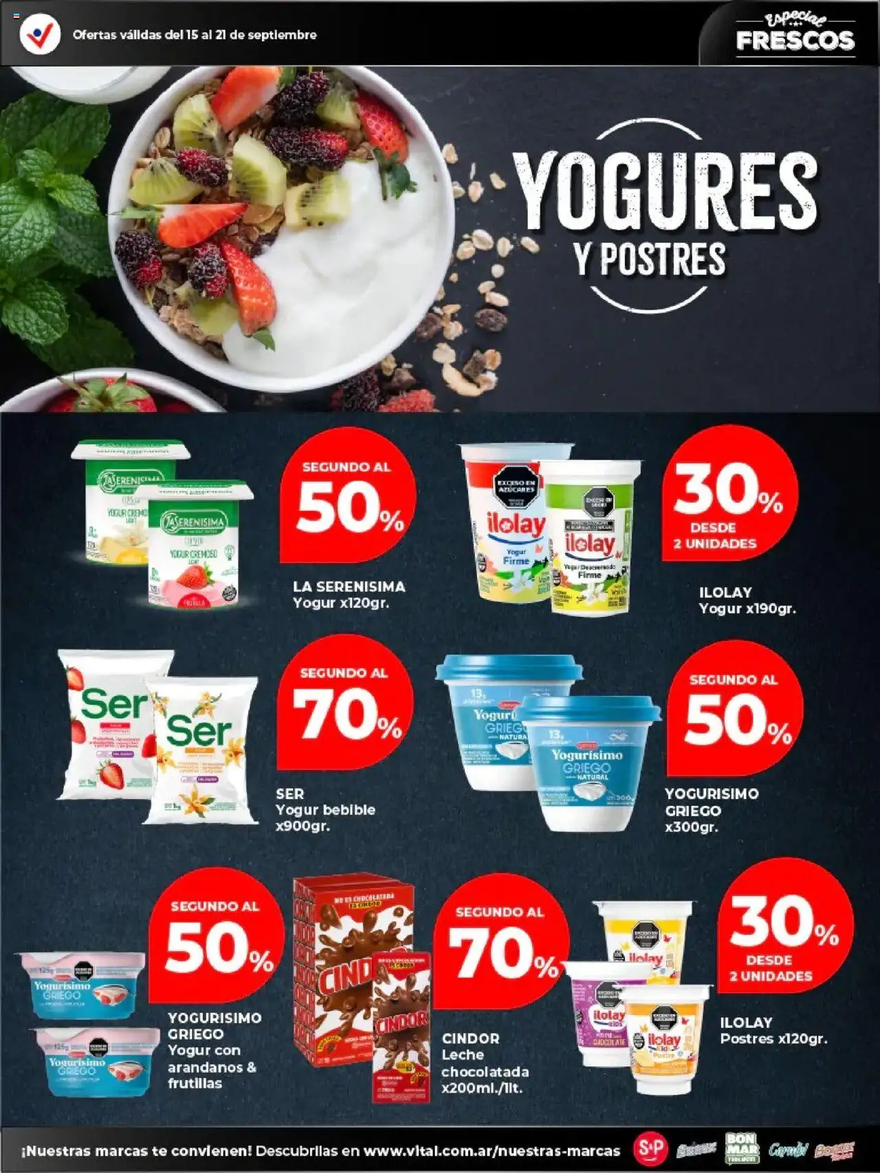 Vital - Especial de frescos - Posadas │ válido desde el 15.09.2025 | Página: 5 | Productos: Arándanos, Yogur, Chocolatada, Té