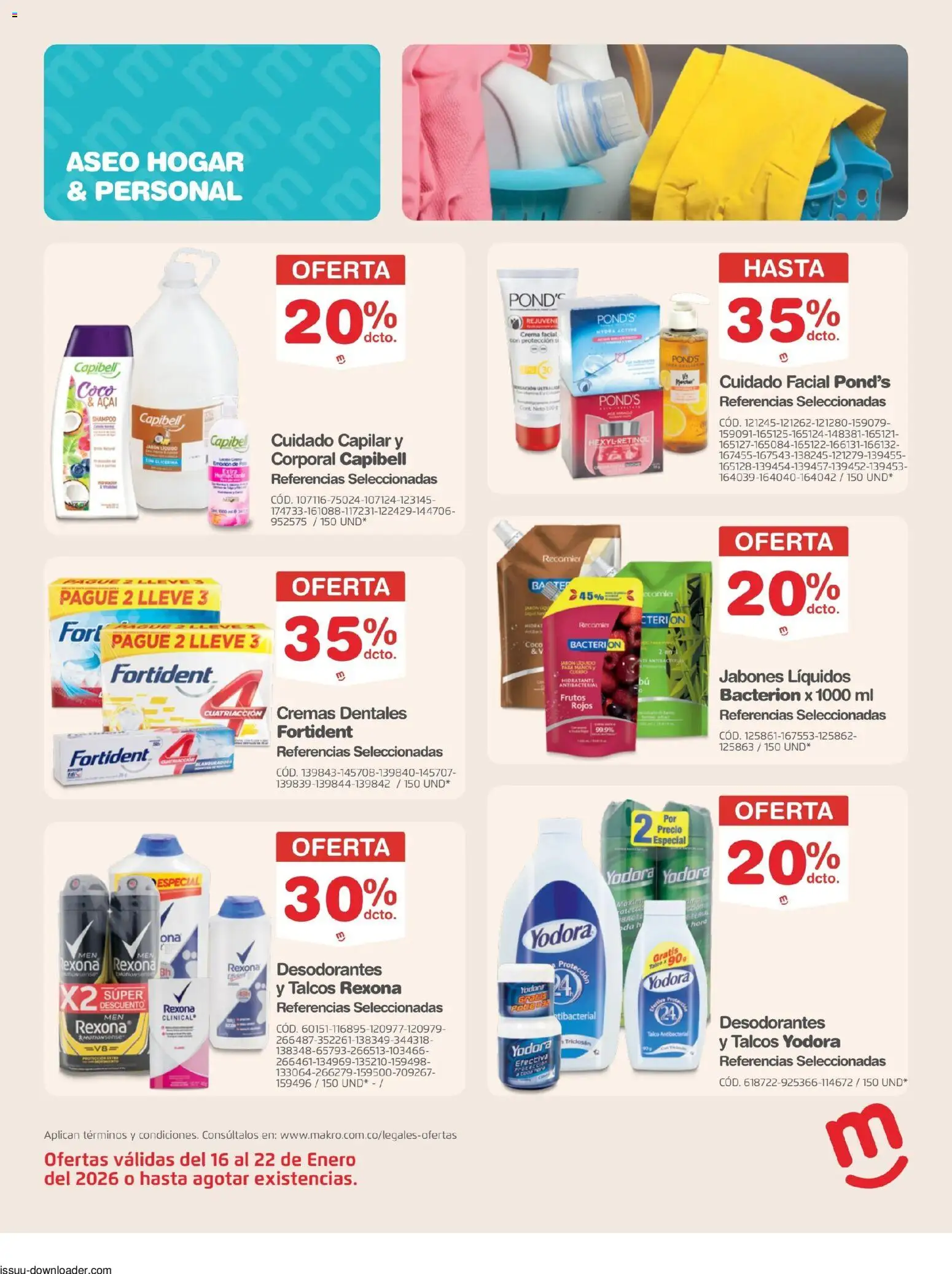 Makro revista - valida desde el 16.01.2026 | Página: 13 | Productos: Crema, Shampoo, Coco, Jabón