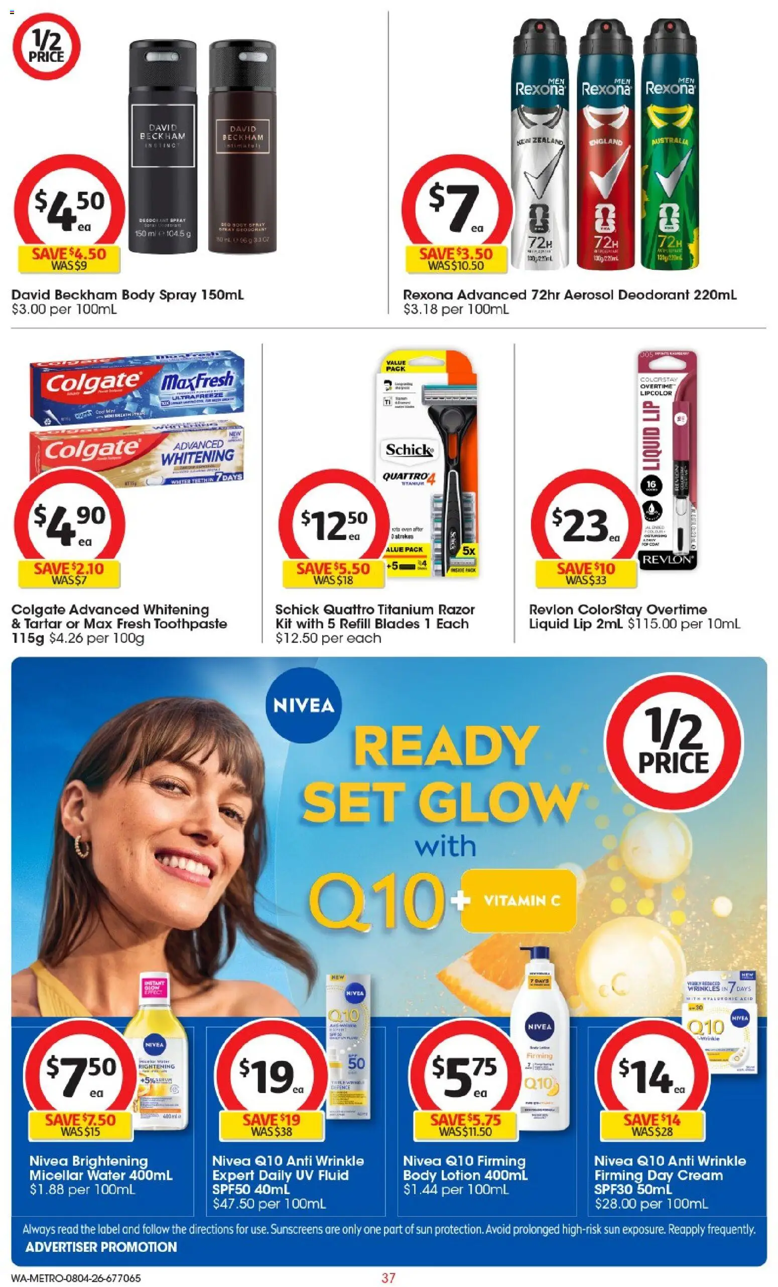 Coles catalogue - valid from 08.04.2026 | Page: 37 | Products: Toothpaste, Razor, Body lotion, Oven