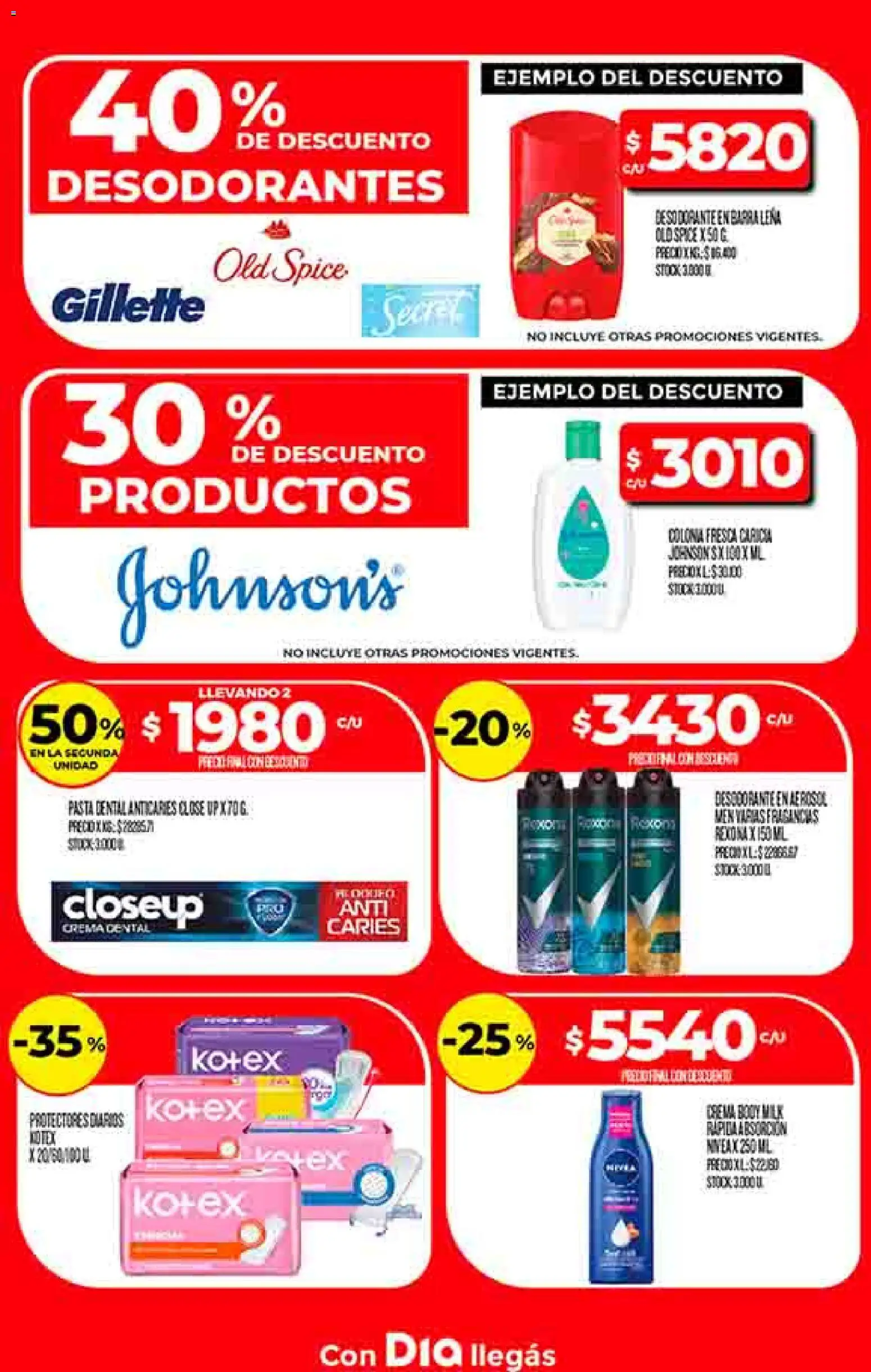 Supermercado DIA Ofertas │ válido desde el 02.01.2026 | Página: 20 | Productos: Desodorante, Pasta dental, Pasta, Crema