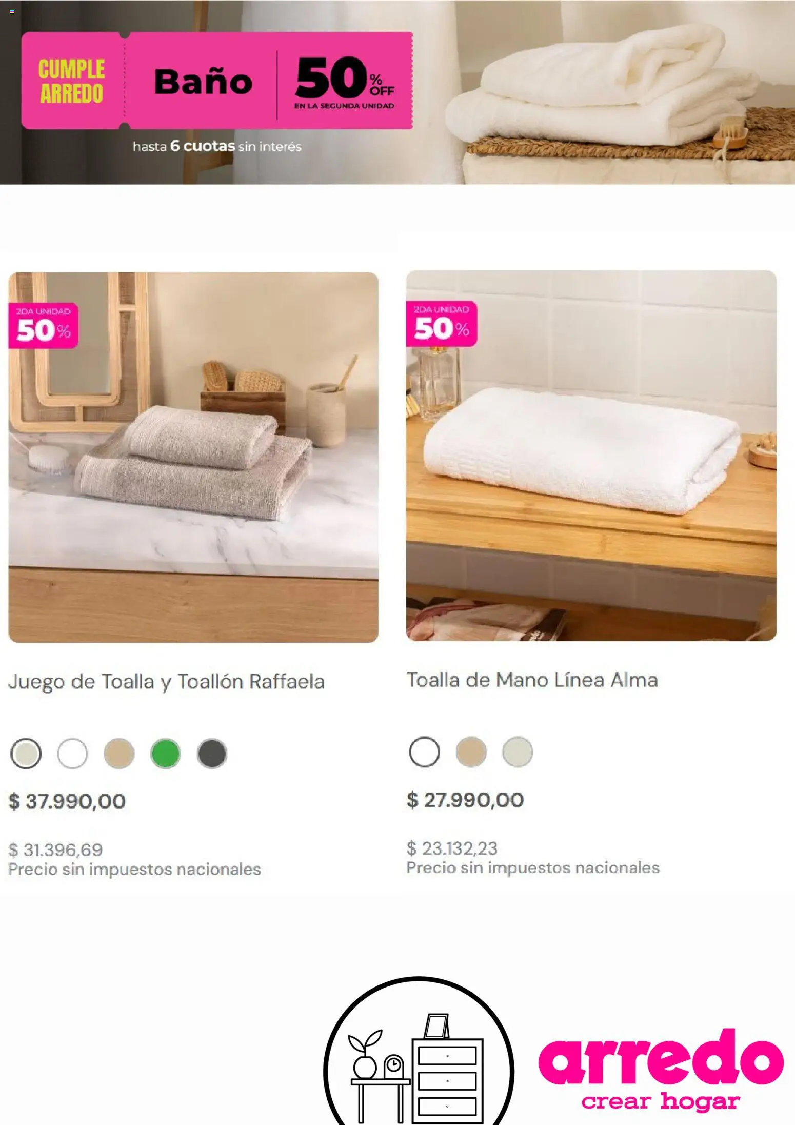 Arredo catálogo │ válido desde el 20.10.2025 | Página: 2 | Productos: Toalla, Baño