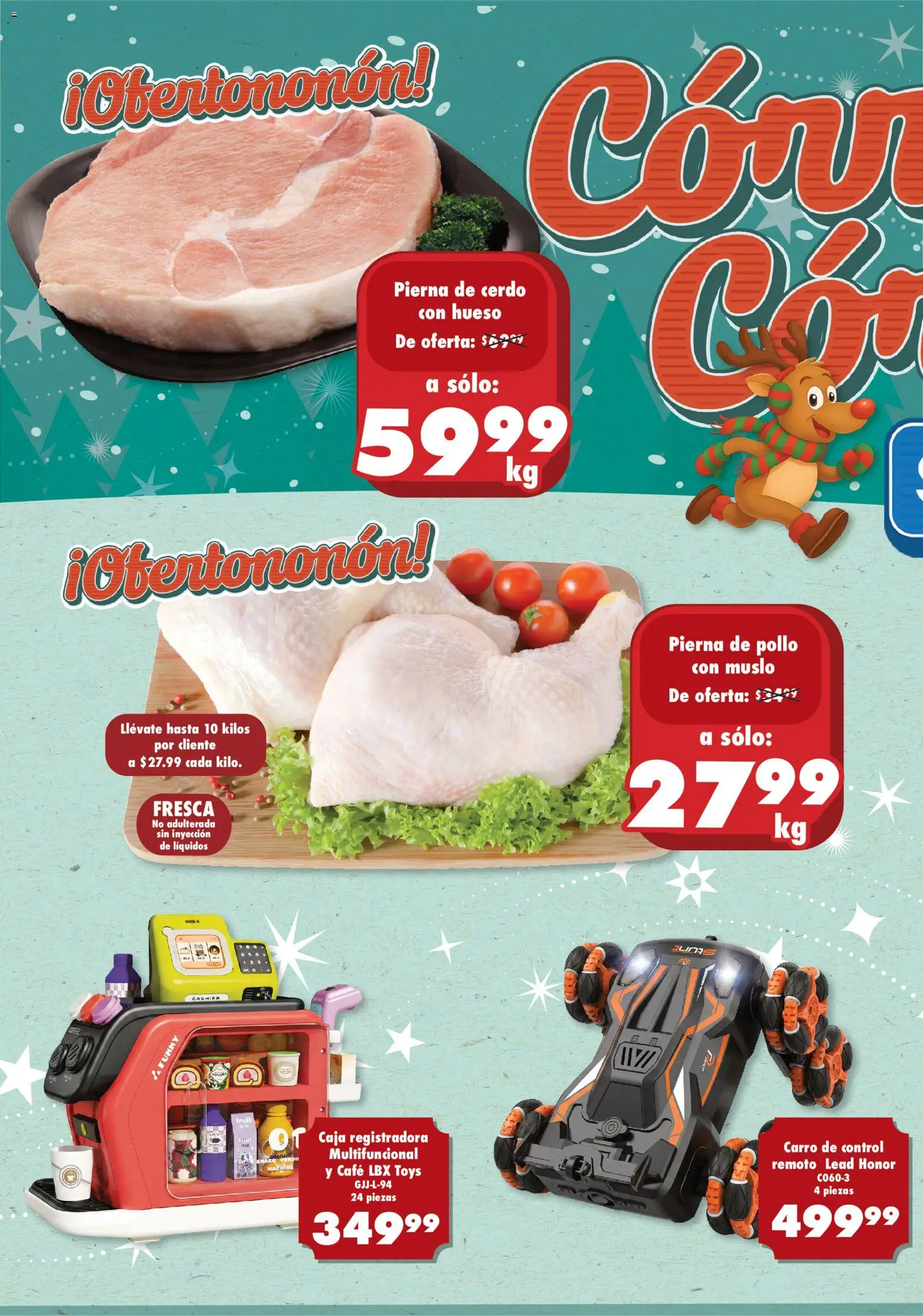 Nuevas ofertas de S-Mart válidas en toda la República Mexicana desde el 05.12.2025. ¡Encuentra las mejores ofertas en S-Mart folleto Juárez! | Página: 2 | Productos: Pollo, Cerdo, Control remoto, Caja