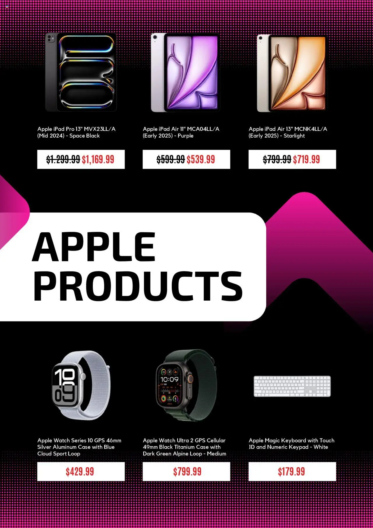 Micro Center Monthly Ad - valid from 01.08.2025 | Page: 5 | Products: Watch, Keyboard, Case, Ipad