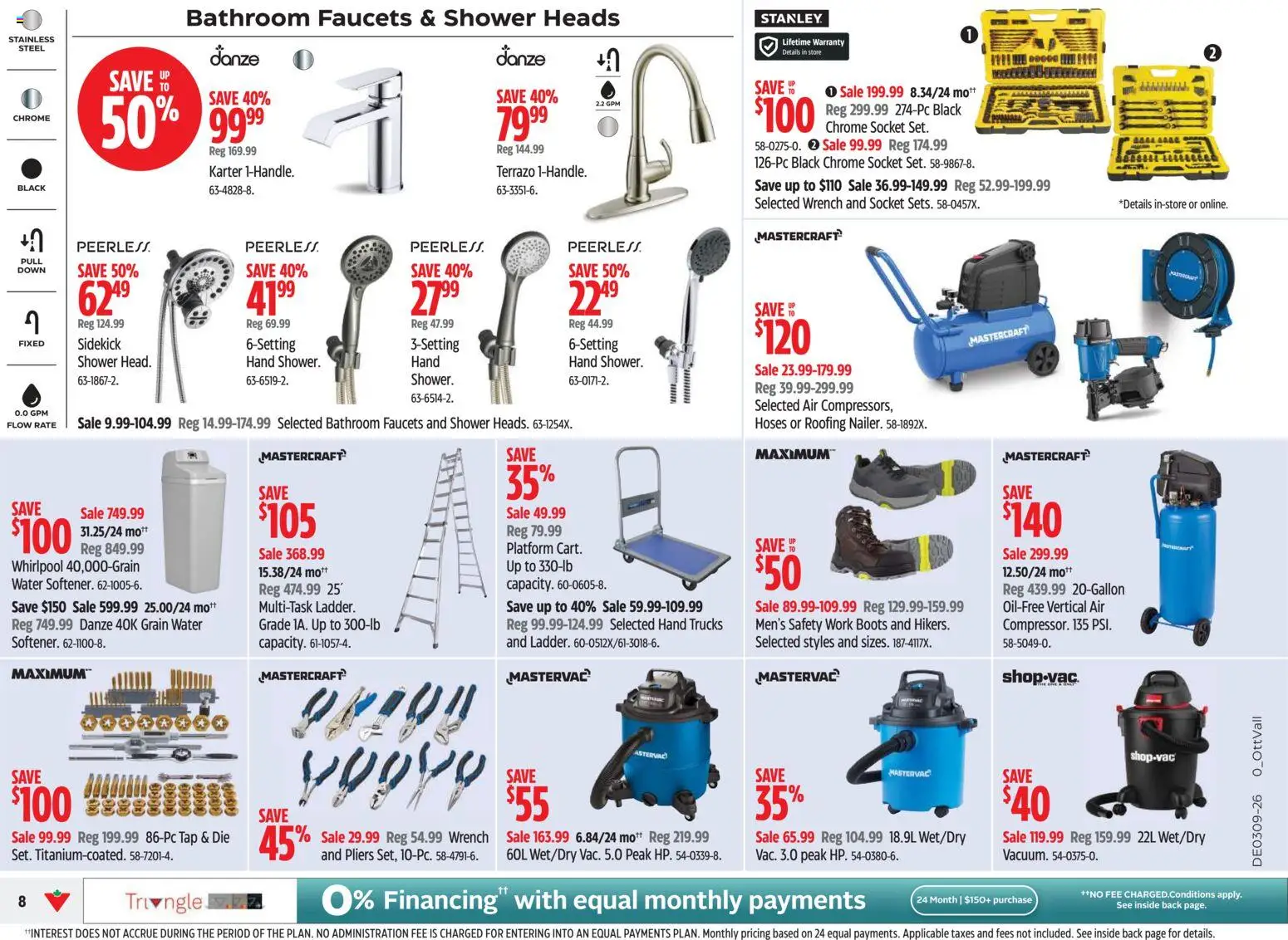 Canadian Tire flyer valid from 26.02.2026 | Page: 8 | Products: Boots, Socket, Shower