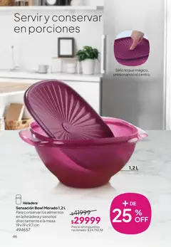 Vista previa Tupperware Folleto válido desde el 09.03.2026 | Página: 47 | Productos: Bowl, Heladera