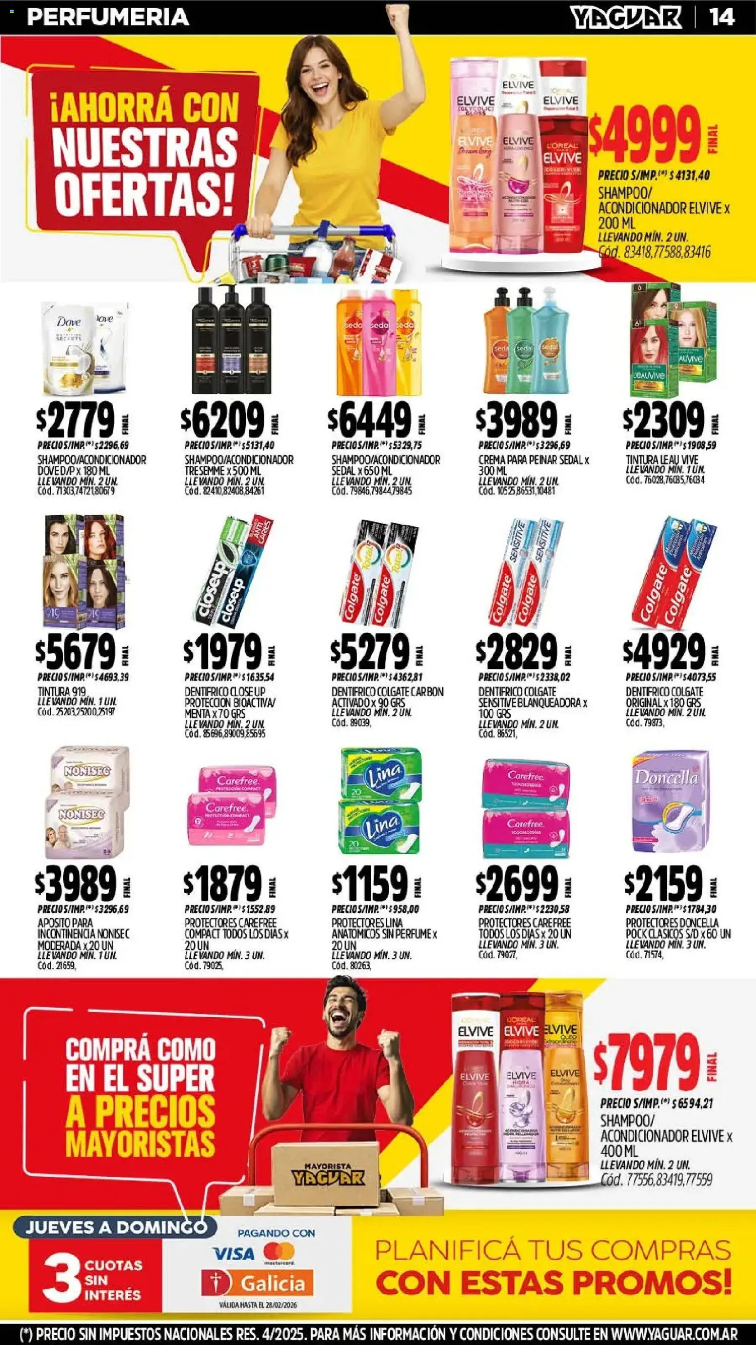 Yaguar - Oferta Semanal Salta │ válido desde el 23.02.2026 | Página: 13 | Productos: Perfume, Shampoo, Acondicionador, Crema