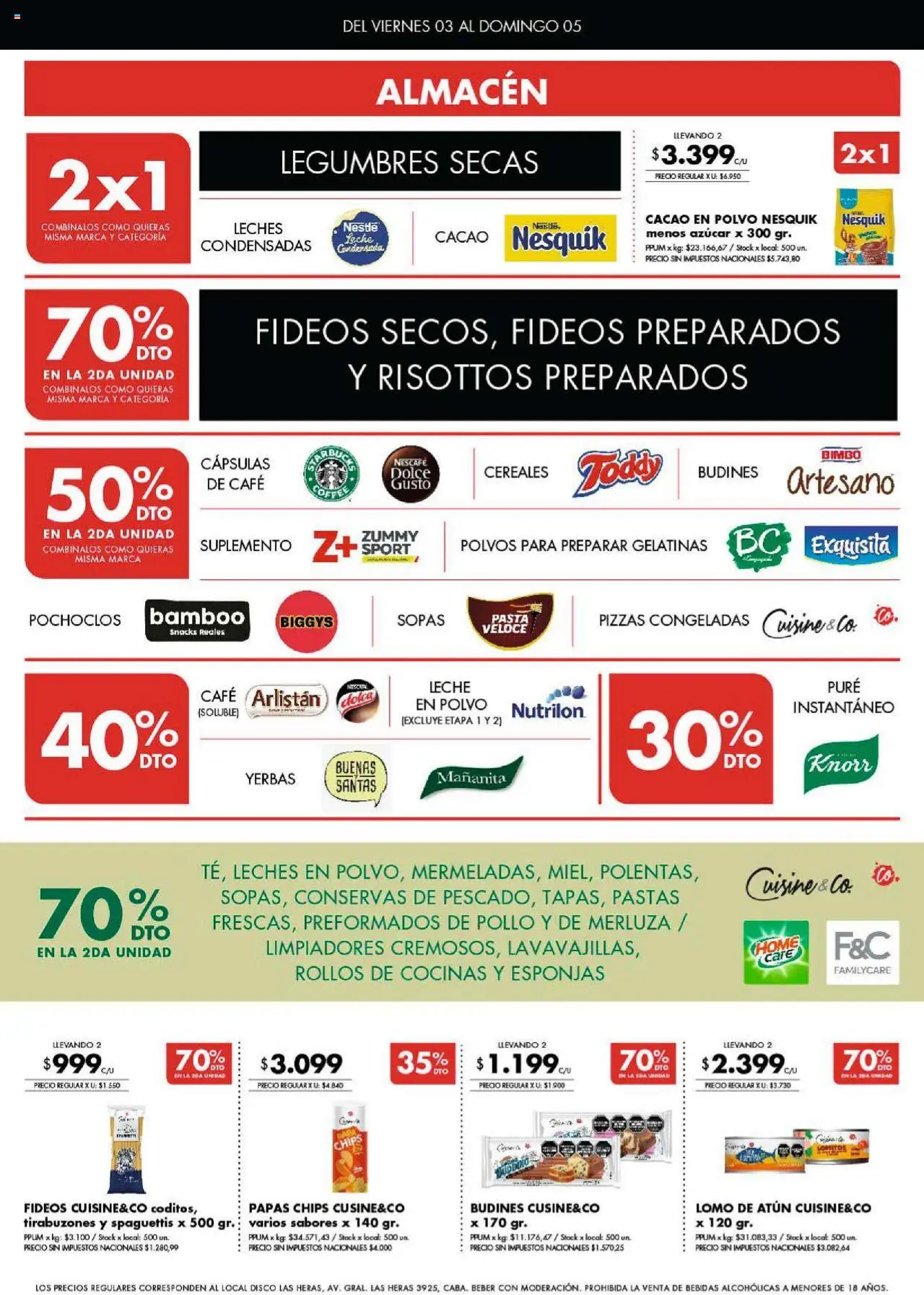 Disco ofertas │ válido desde el 03.10.2025 | Página: 2 | Productos: Disco, Polvo, Fideos, Cereales