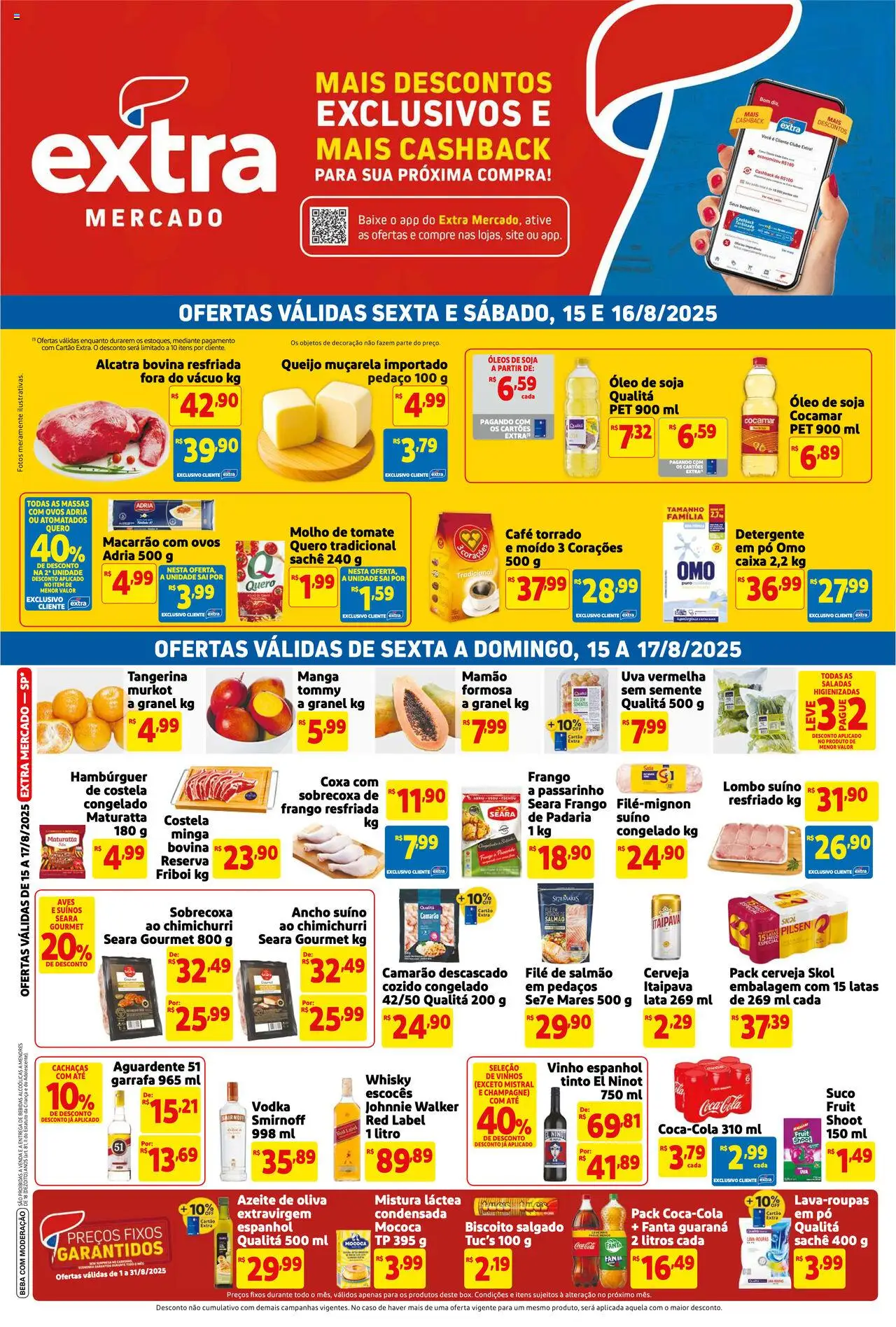 Extra Folheto - válido de 15.08.2025 | Página: 1 | Produtos: Fanta, Detergente, Lombo, Ovos