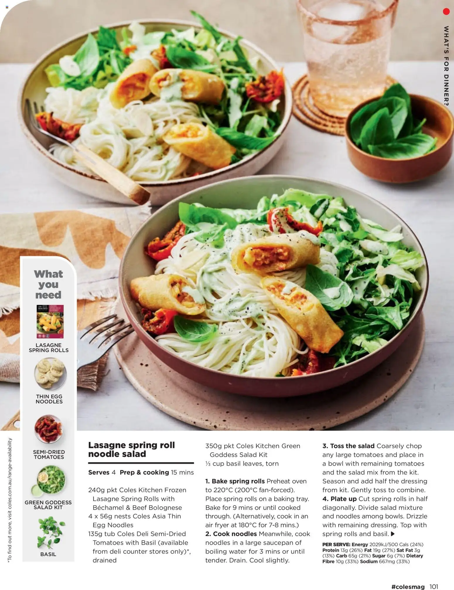 Coles catalogue - valid from 06.11.2025 | Page: 101 | Products: Tomatoes, Salad, Water, Sugar