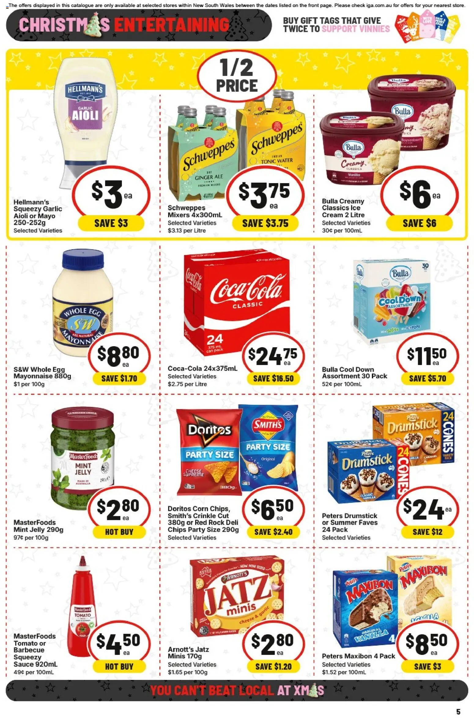 IGA catalogue - valid from 26.11.2025 | Page: 8 | Products: Cheese, Ginger, Chips, Water