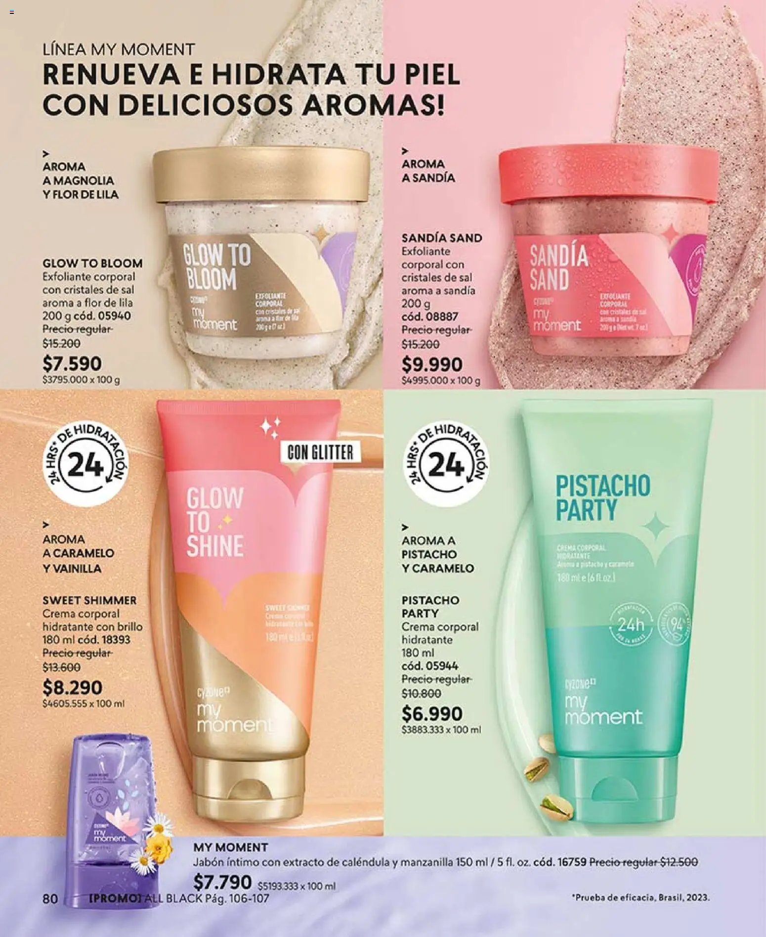 Catálogo CyZone Campaña 6 │ válido desde el 31.03.2026 | Página: 80 | Productos: Exfoliante corporal, Glitter, Sandía, Crema