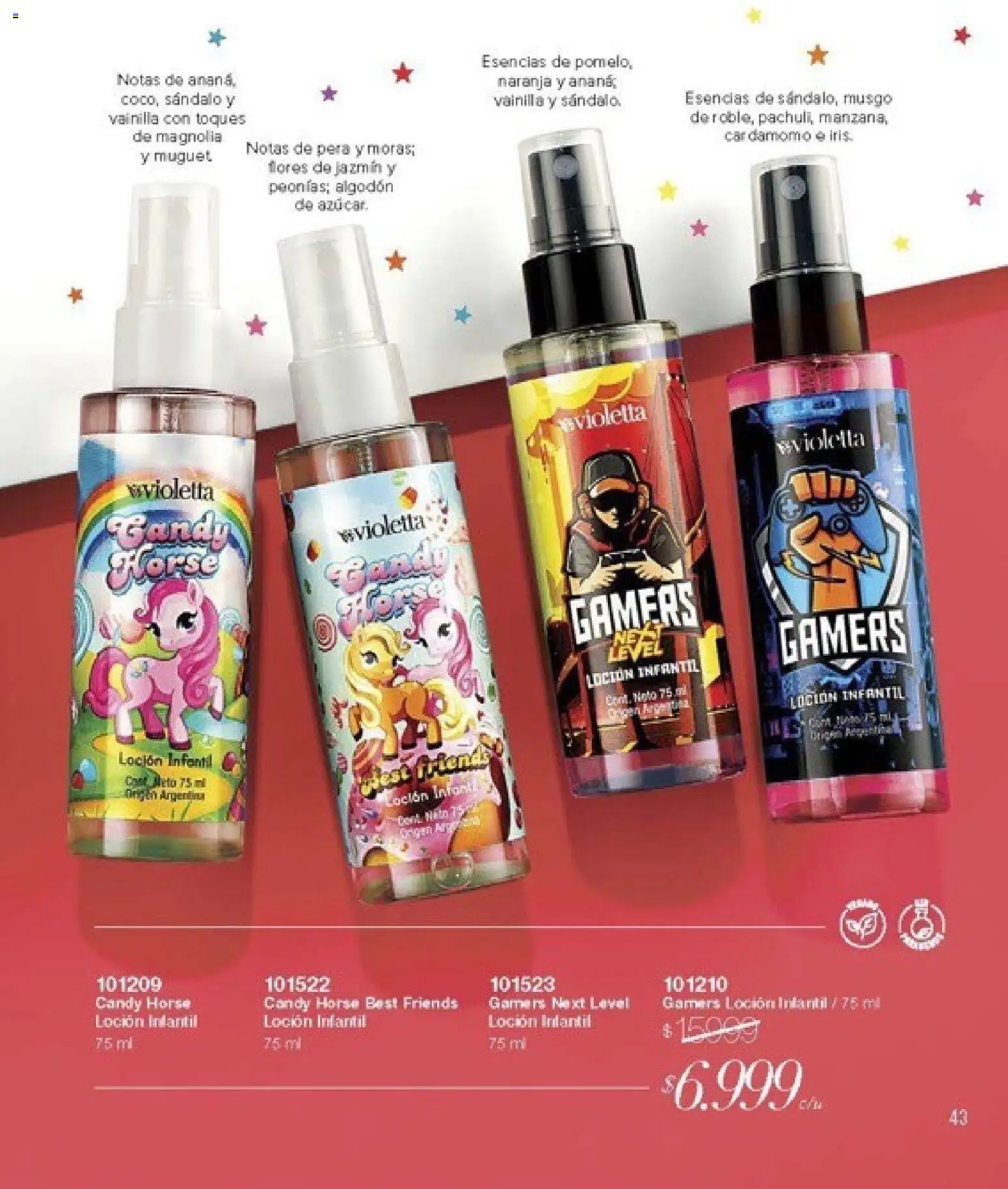 Violetta catálogo │ válido desde el 30.10.2025 | Página: 43 | Productos: Algodón, Pera, Loción, Esencias