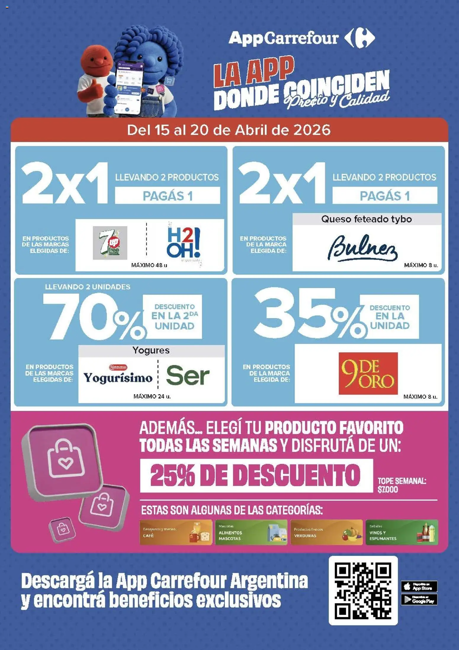 Carrefour Market - Market Paraná y Concordia │ válido desde el 15.04.2026 | Página: 2 | Productos: Queso, Café