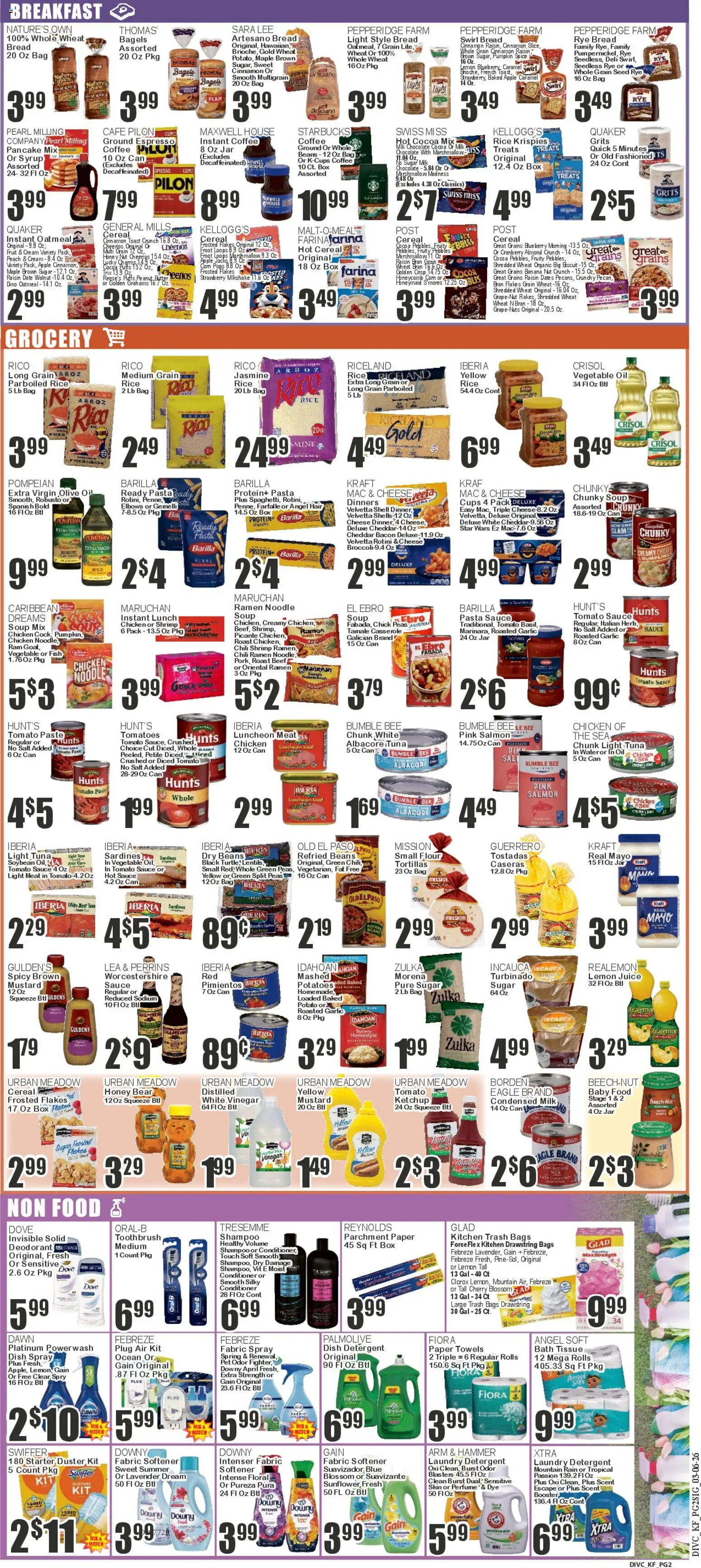 Food Universe Weekly Ad - valid from 06.03.2026 | Page: 2 | Products: Butter, Detergent, Salt, Pear