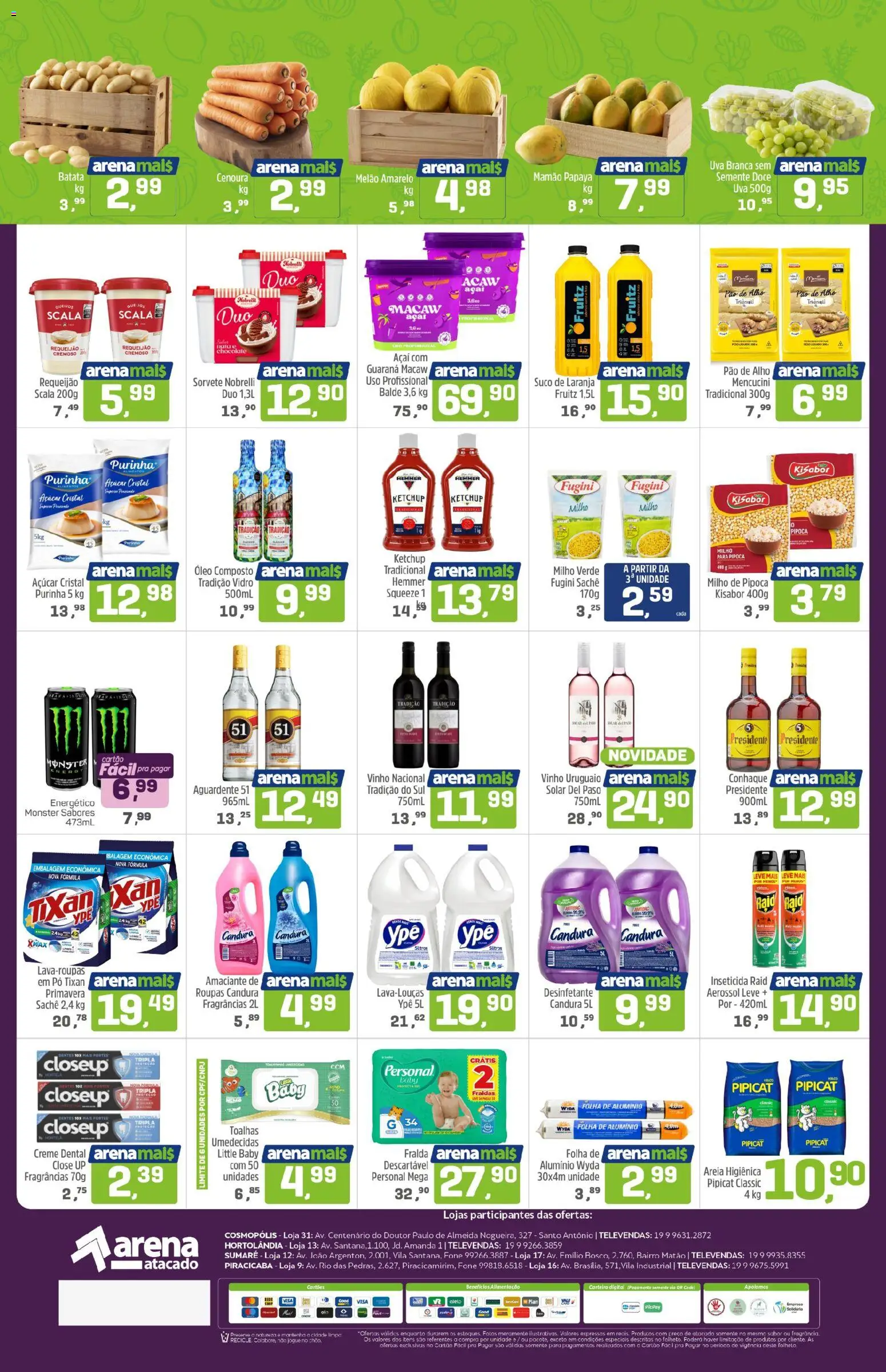 Arena Atacado Folheto - válido de 23.01.2026 | Página: 2 | Produtos: Energético, Vinho, Ketchup, Carteira