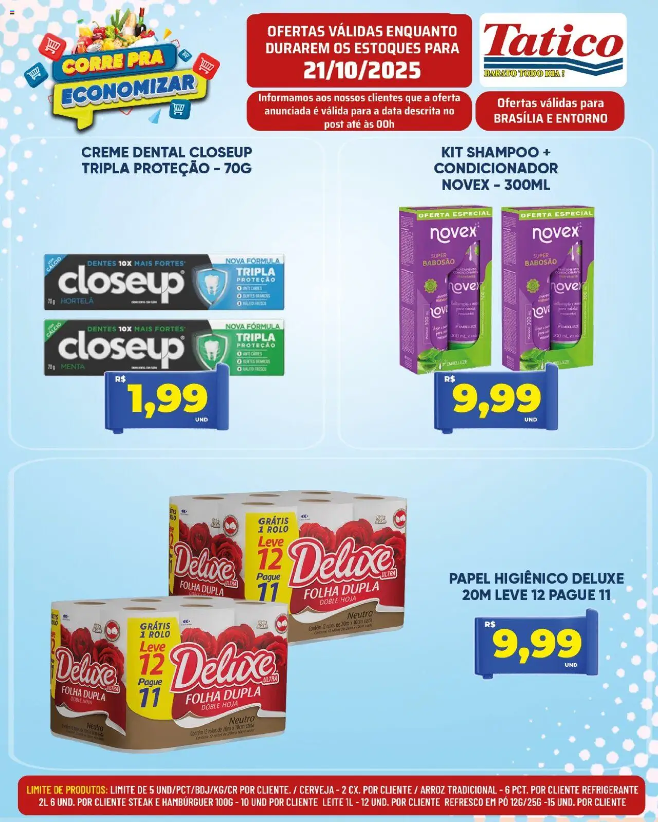 Tatico Folheto - válido de 21.10.2025 | Página: 14 | Produtos: Condicionador, Rolo, Cerveja, Arroz