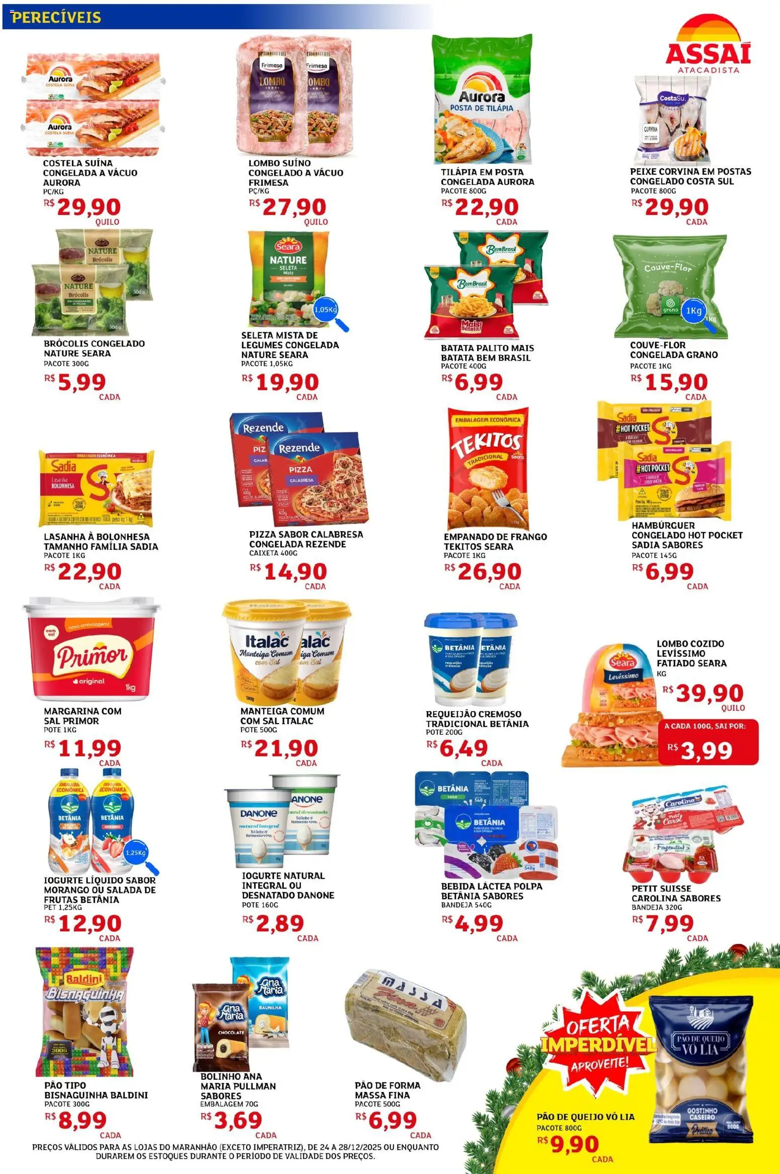 Assaí Atacadista Folheto - válido de 24.12.2025 | Página: 3 | Produtos: Lasanha, Salada, Bandeja, Sal