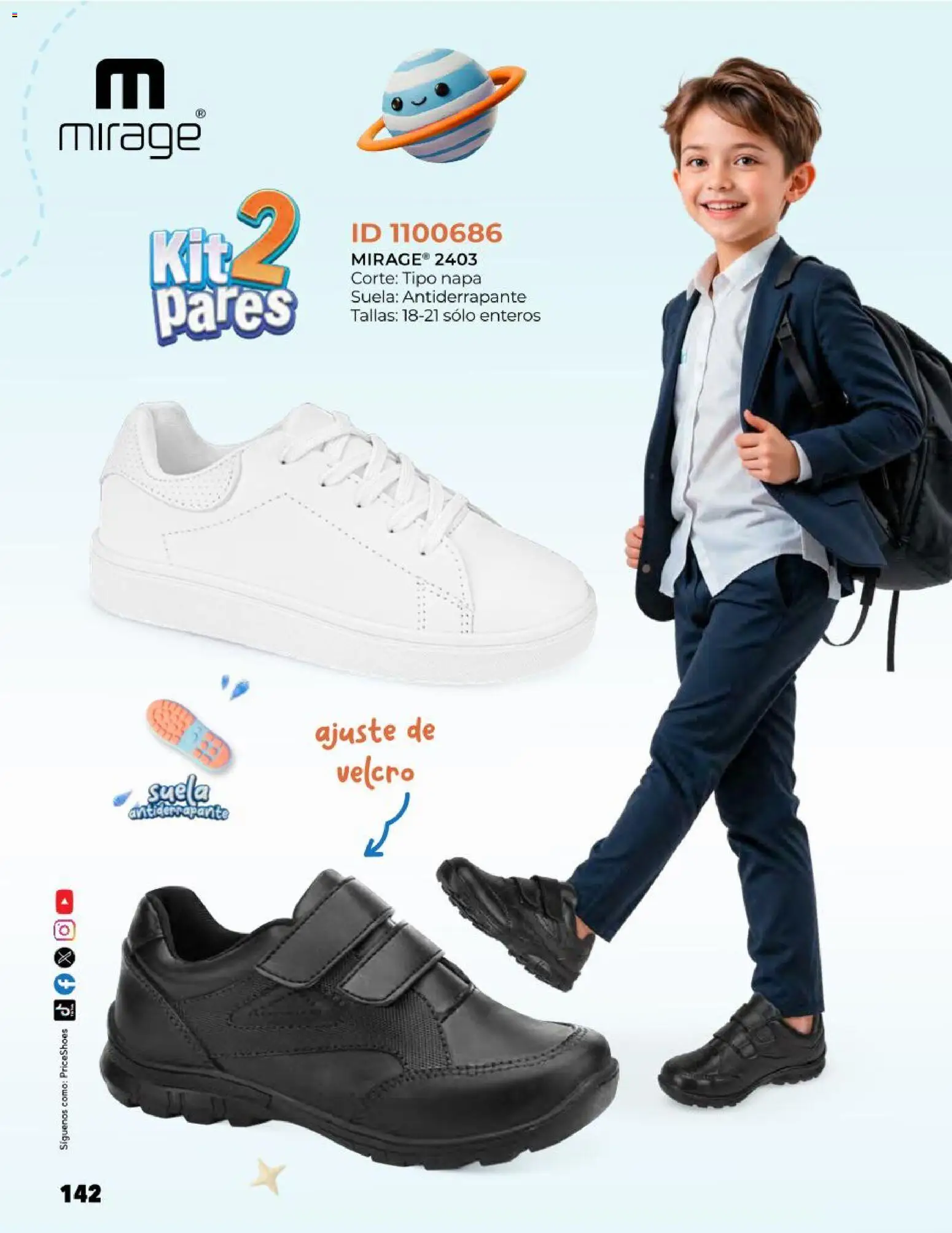 Nuevas ofertas de Price Shoes válidas en toda la República Mexicana desde el 27.10.2025. ¡Encuentra las mejores ofertas en Price Shoes catálogo Kids todo en uno! | Página: 142