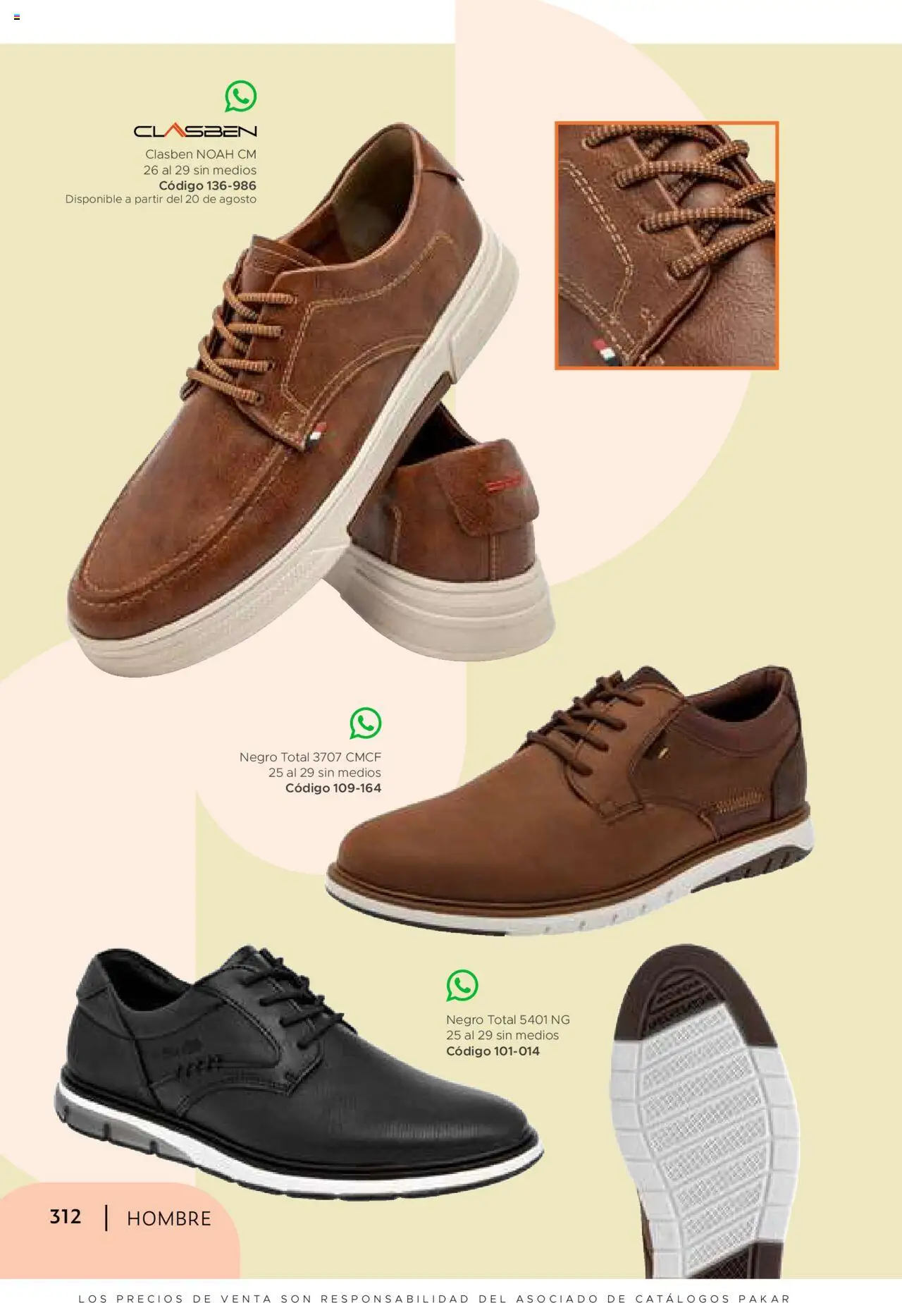 Nuevas ofertas de SC Pakar válidas en toda la República Mexicana desde el 24.07.2025. ¡Encuentra las mejores ofertas en SC Pakar - Catálogo Hombre otoño / invierno! | Página: 312