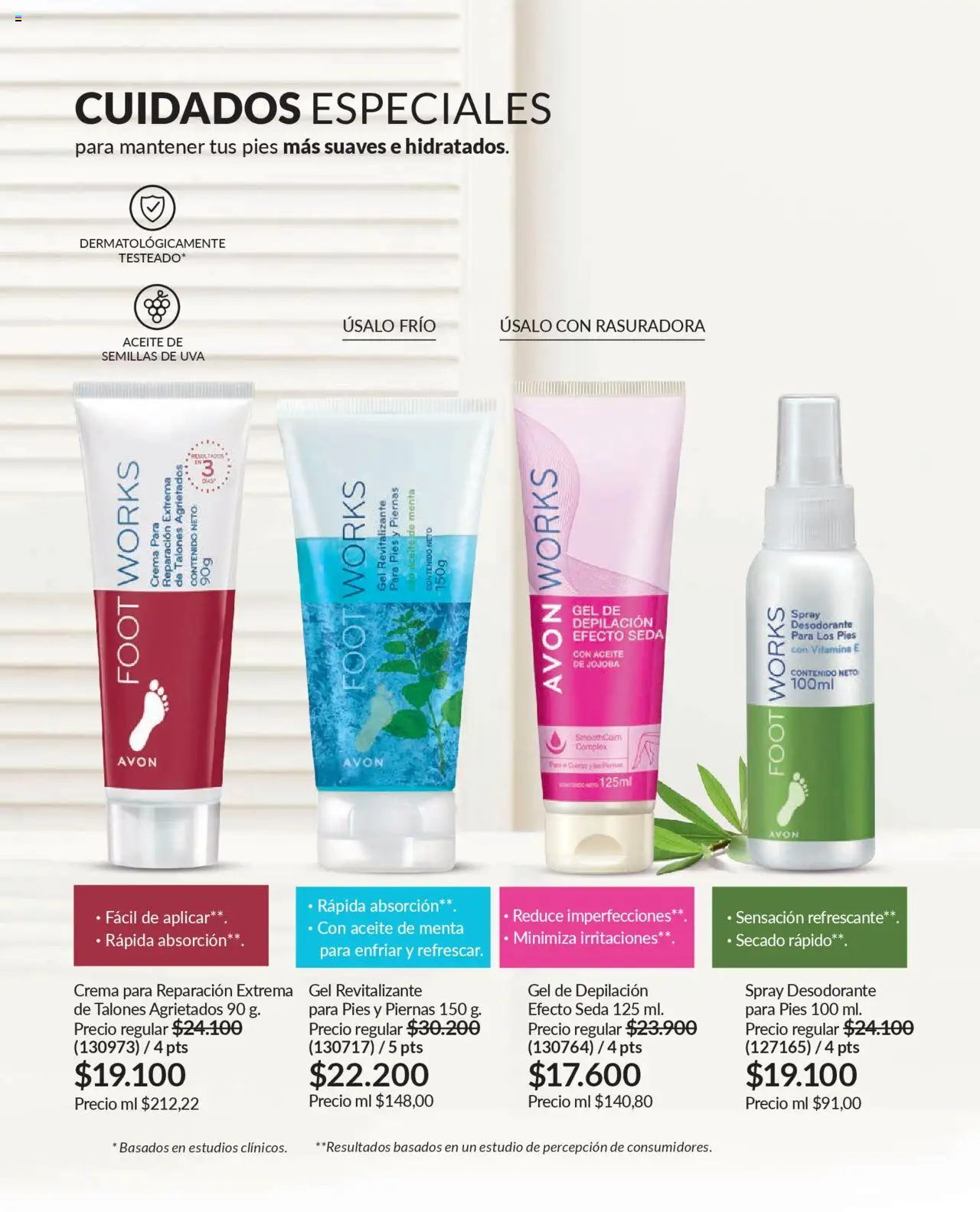 Avon revista - valida desde el 12.09.2025 | Página: 156 | Productos: Semillas, Uva, Desodorante, Aceite