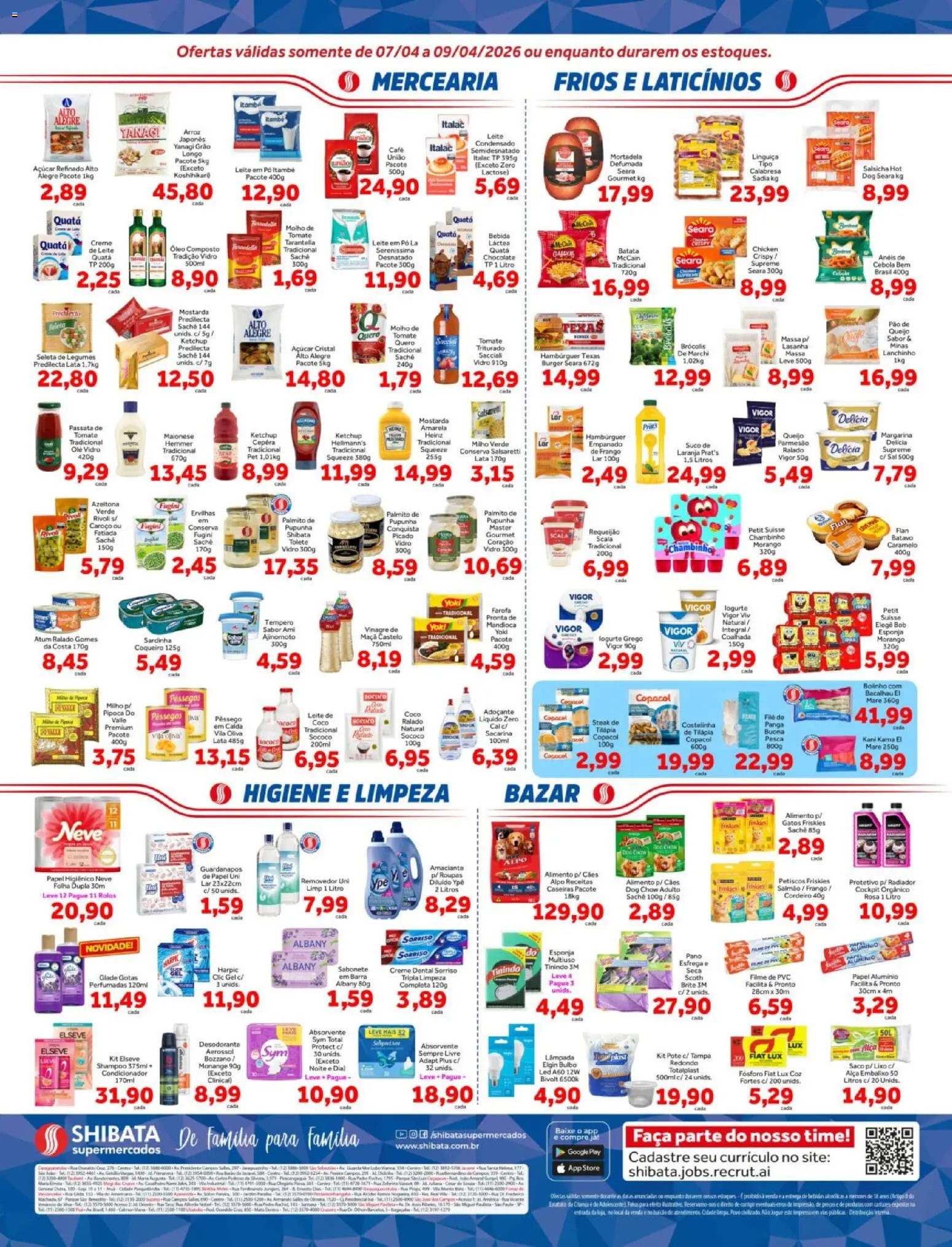 Shibata Folheto - válido de 07.04.2026 | Página: 2 | Produtos: Milho verde, Salsicha, Café, Chocolate