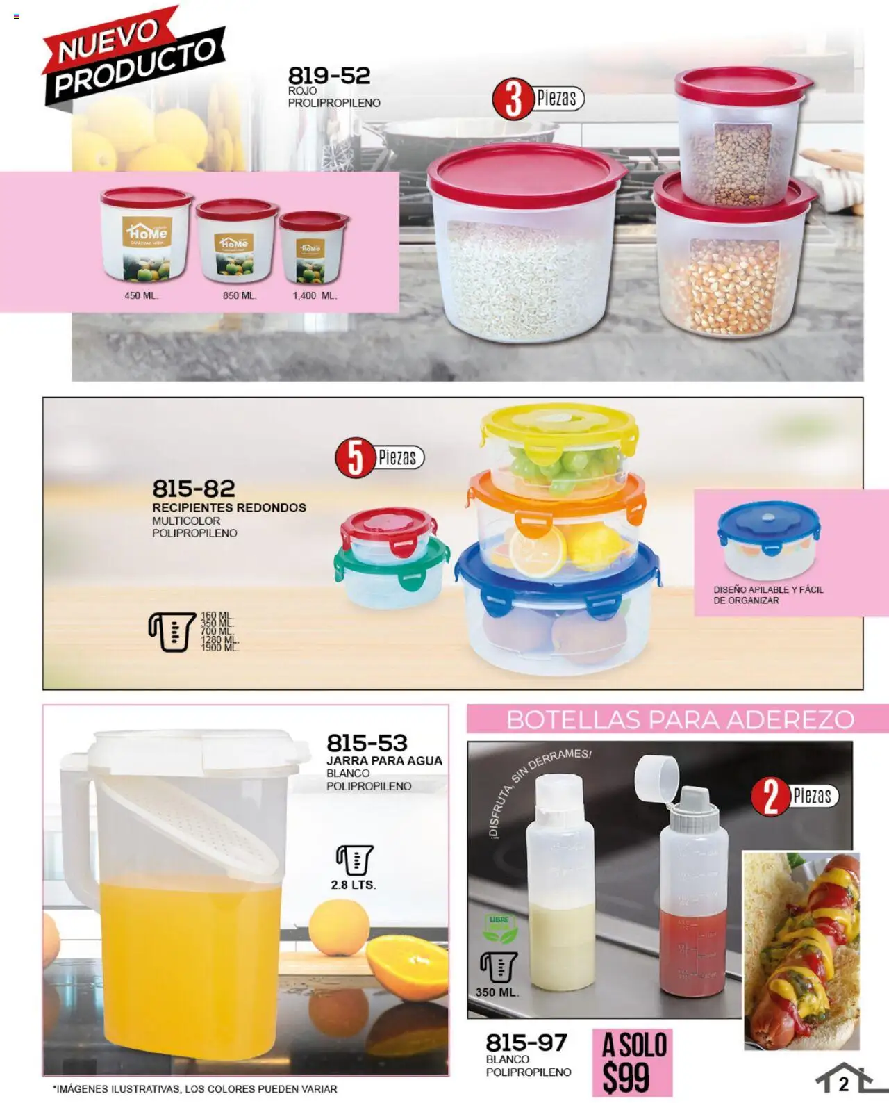 Nuevas ofertas de Cklass válidas en toda la República Mexicana desde el 14.07.2025. ¡Encuentra las mejores ofertas en Cklass catálogo Home! | Página: 3 | Productos: Aderezo, Agua, Jarra