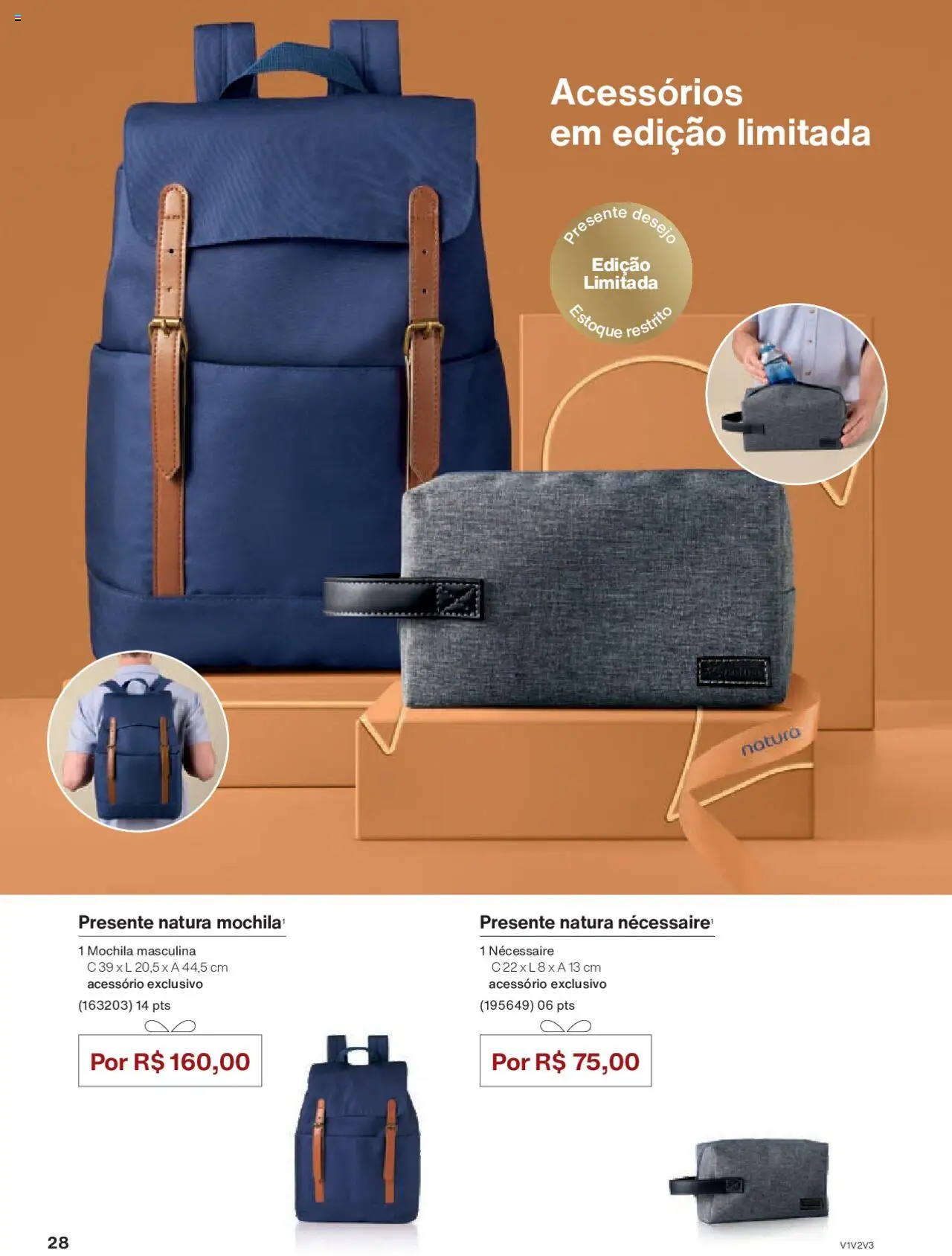 Natura Folheto - válido de 05.06.2025 | Página: 28 | Produtos: Necessaire, Mochila
