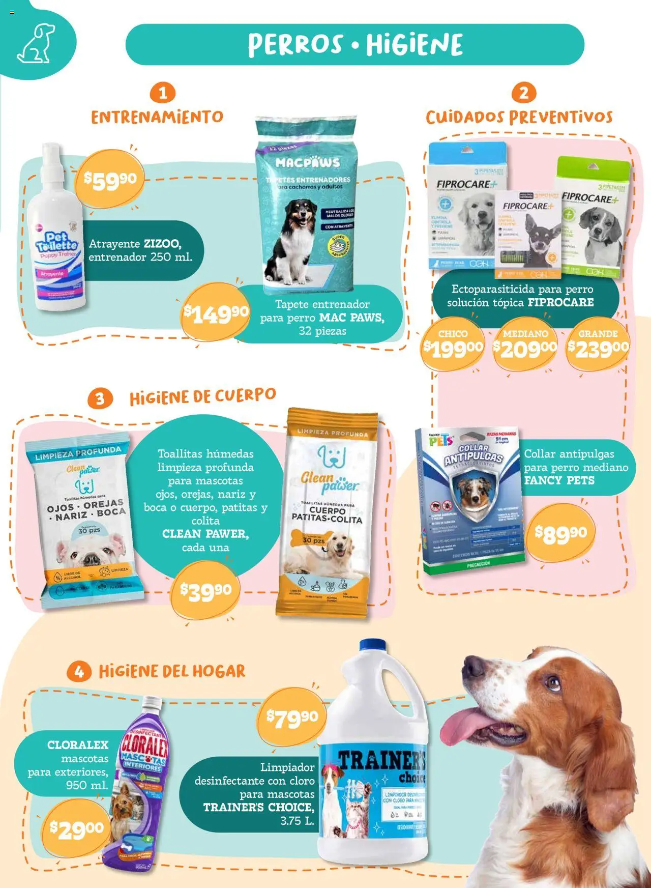 Nuevas ofertas de Soriana válidas en toda la República Mexicana desde el 14.08.2025. ¡Encuentra las mejores ofertas en Soriana - Especial Mascotas Híper Nacional! | Página: 9 | Productos: Limpiador, Cloro, Collar, Tapete
