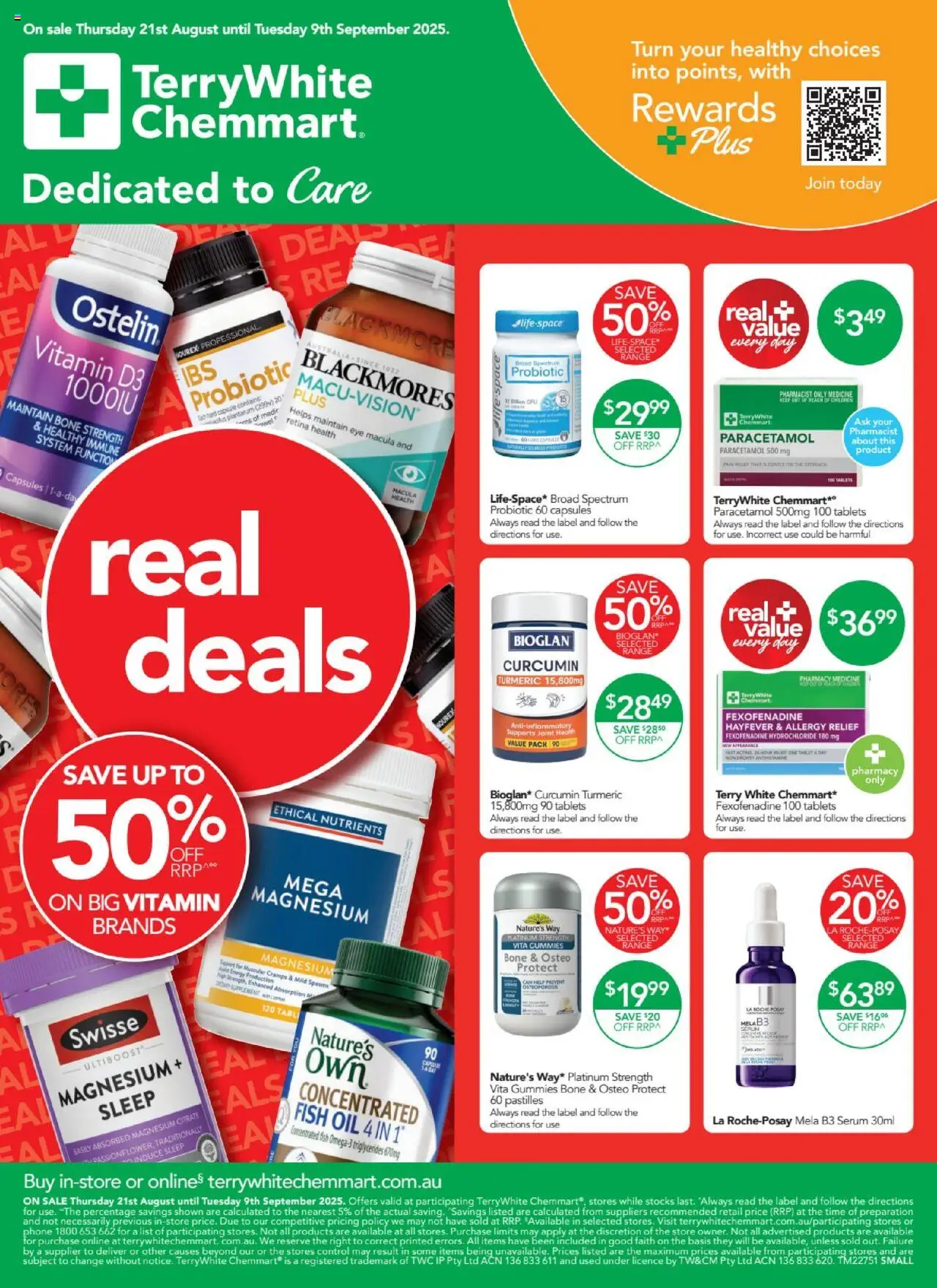 Terry White catalogue - valid from 21.08.2025 | Page: 1 | Products: Fish, Tablet, Fish oil, Vitamin