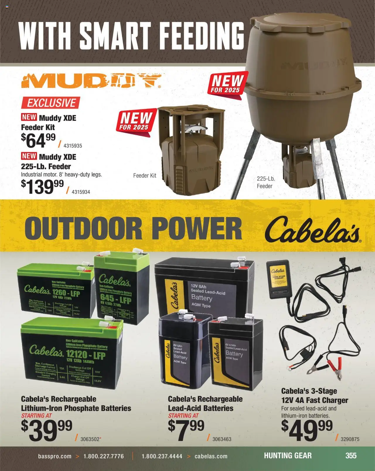 Cabela's Hunting Master 25 - valid from 11.08.2025 | Page: 355 | Products: Battery, Charger, Iron