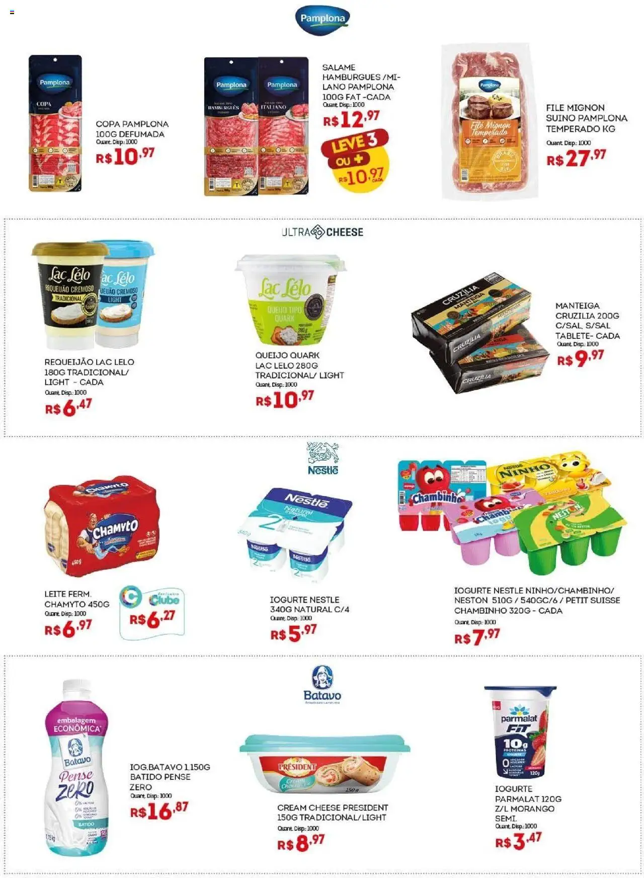 Bistek Supermercados Folheto - válido de 24.09.2025 | Página: 10 | Produtos: Filé mignon, Iogurte, Salame, Copa