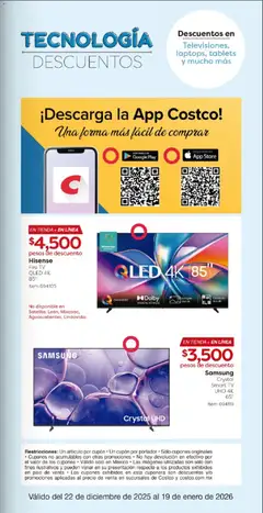 Vista previa de Costco catálogo, nuevo folleto de la tienda, válido en México a partir del 22.12.2025 | Página: 3