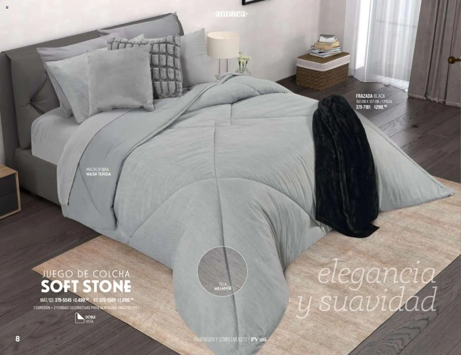 Nuevas ofertas de Andrea válidas en toda la República Mexicana desde el 25.01.2026. ¡Encuentra las mejores ofertas en Andrea catálogo Home! | Página: 8 | Productos: Juego, Almohada