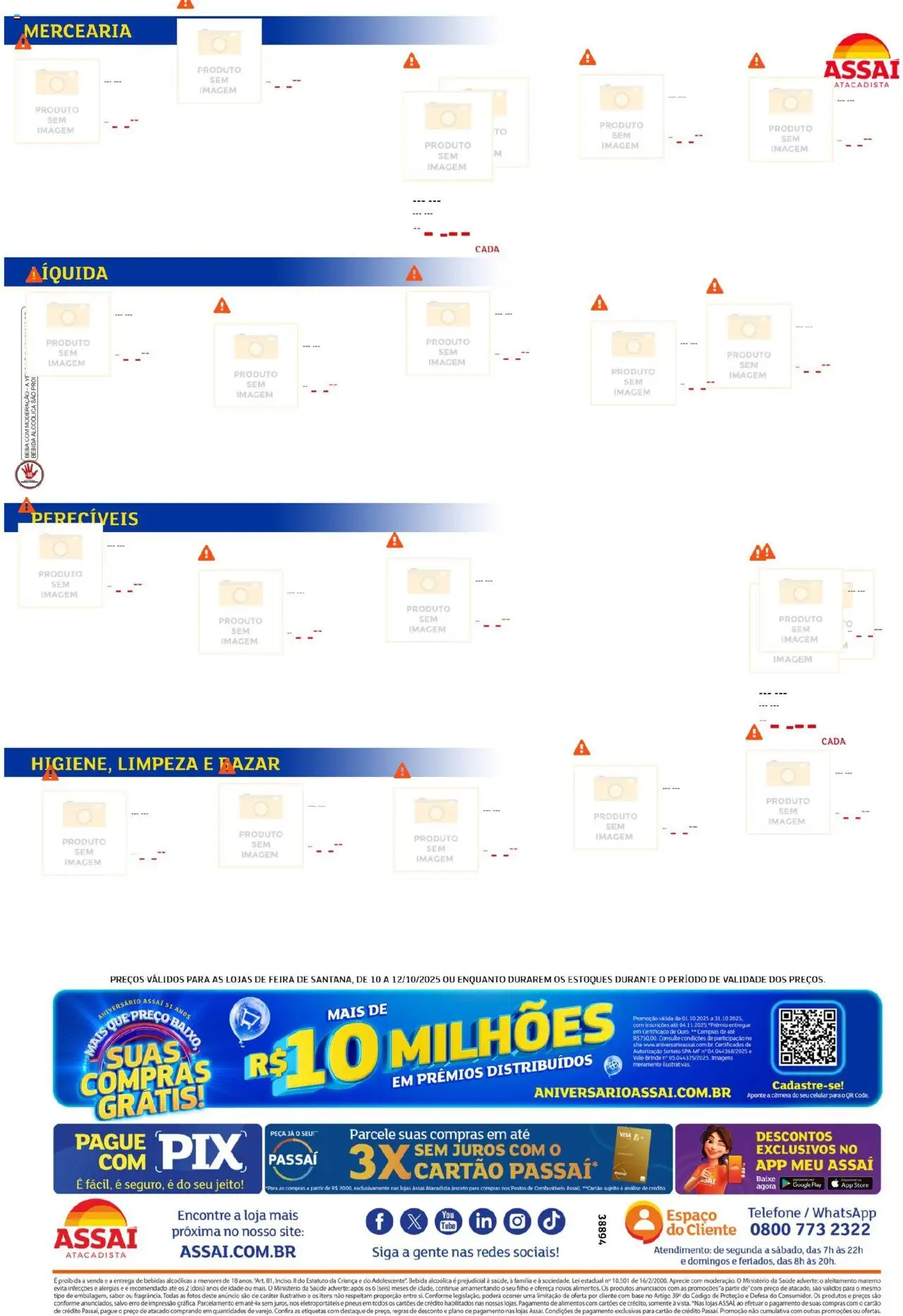 Assaí Atacadista Folheto - válido de 17.10.2025 | Página: 2 | Produtos: Pneus, Base, Baixo, Câmera