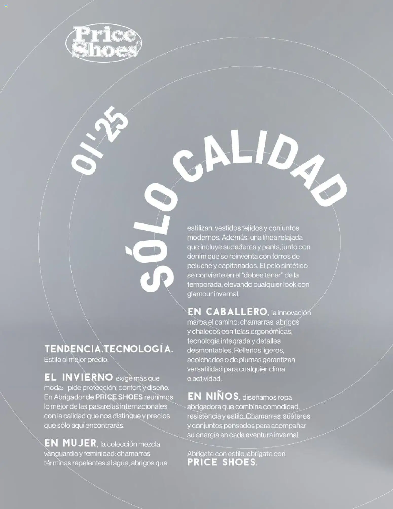 Nuevas ofertas de Price Shoes válidas en toda la República Mexicana desde el 03.11.2025. ¡Encuentra las mejores ofertas en Price Shoes catálogo Abrigador! | Página: 2 | Productos: Ropa