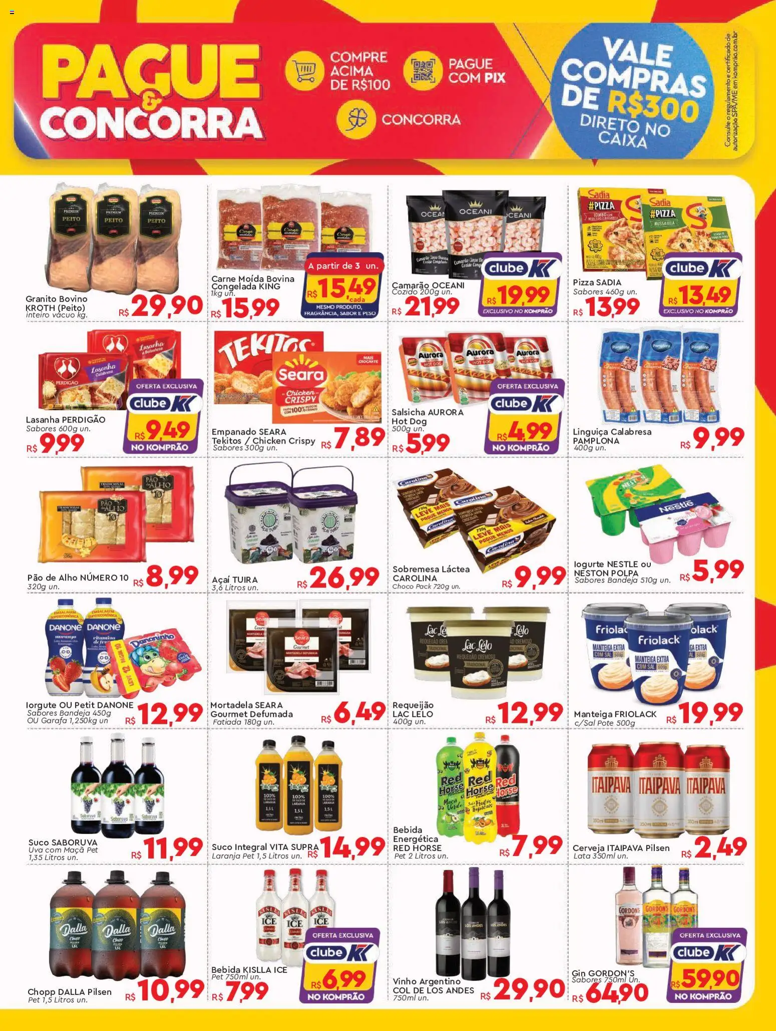 Komprao Atacadista Folheto - válido de 03.11.2025 | Página: 3 | Produtos: Salsicha, Lasanha, Carne moída, Açaí